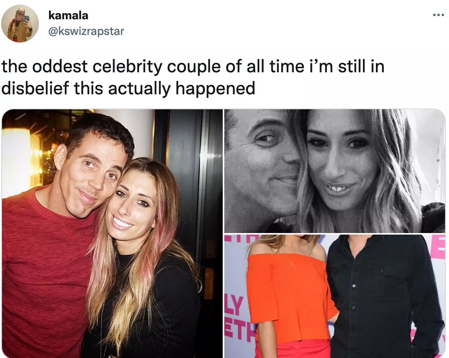 A fan shared pictures of Stacey and Steve-O on Twitter (