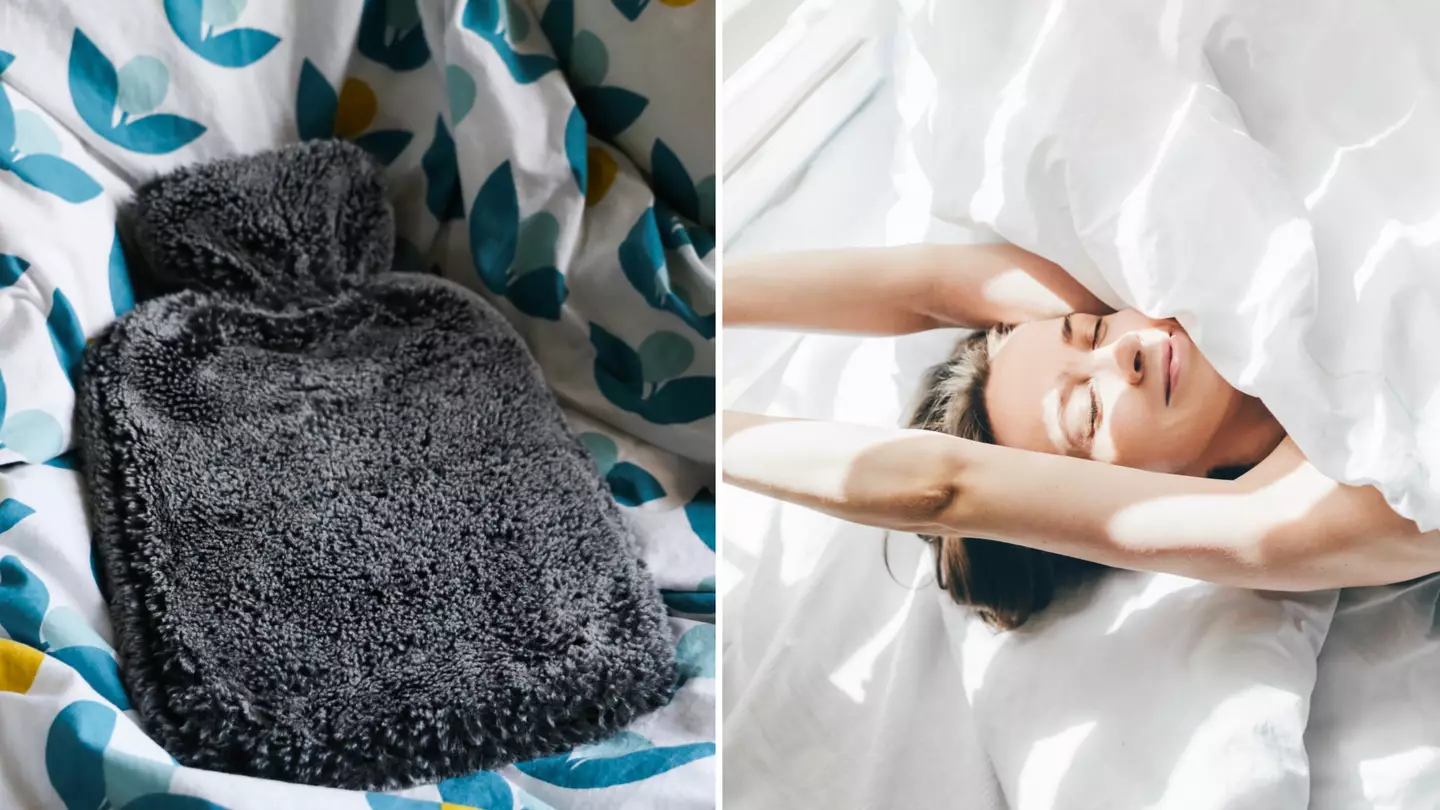 People swear by hot water bottle hack for sleeping in a heatwave