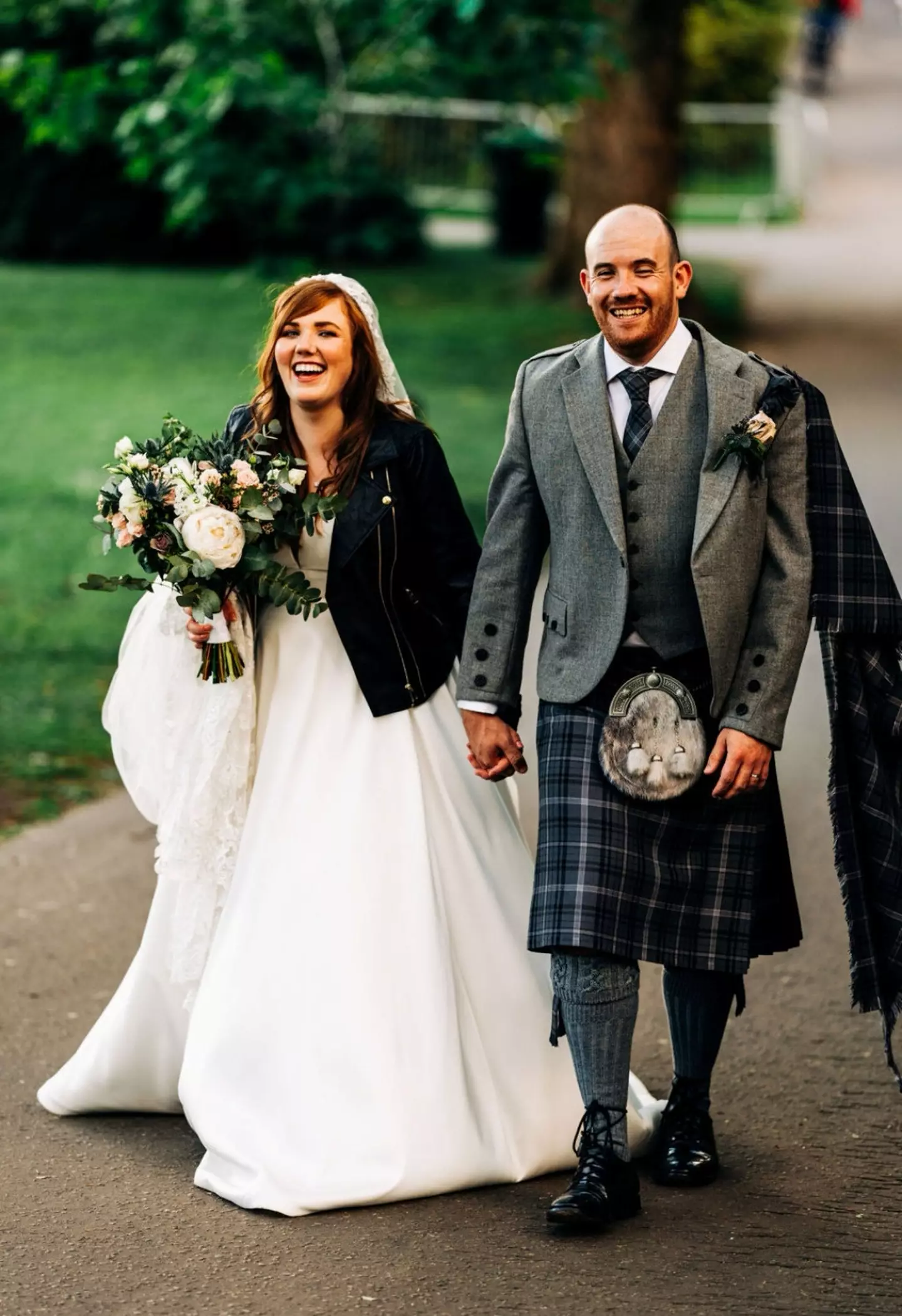 Errin with her husband.