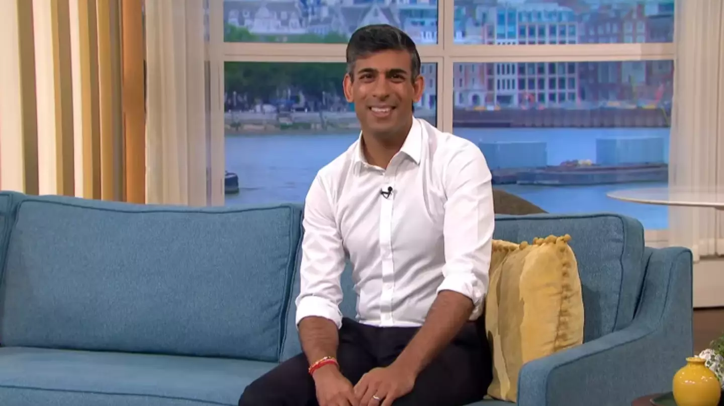 Hopeful prime minister-to-be Rishi Sunak appeared on ITV's This Morning today.