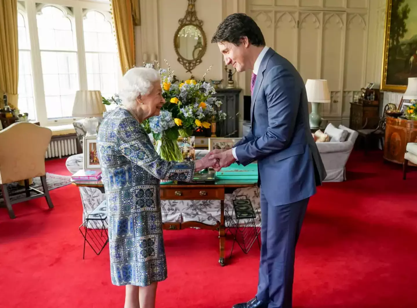 The Queen met the Canadian Prime Minister (