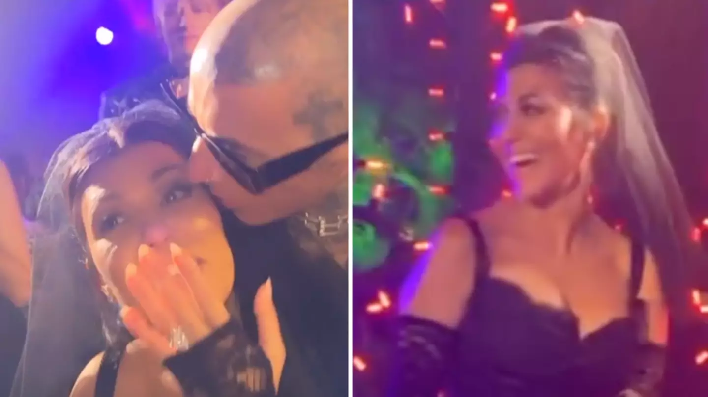 First Look At Kourtney Kardashian's After Party Outfit