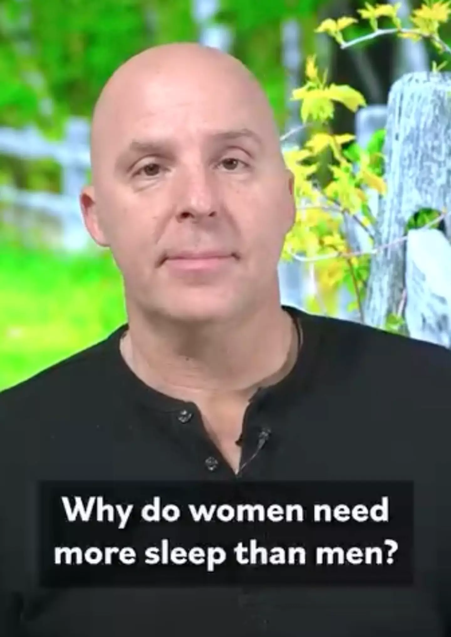 The doctor was asked why women need more sleep than men. (Instagram/@drpatrickflynn)
