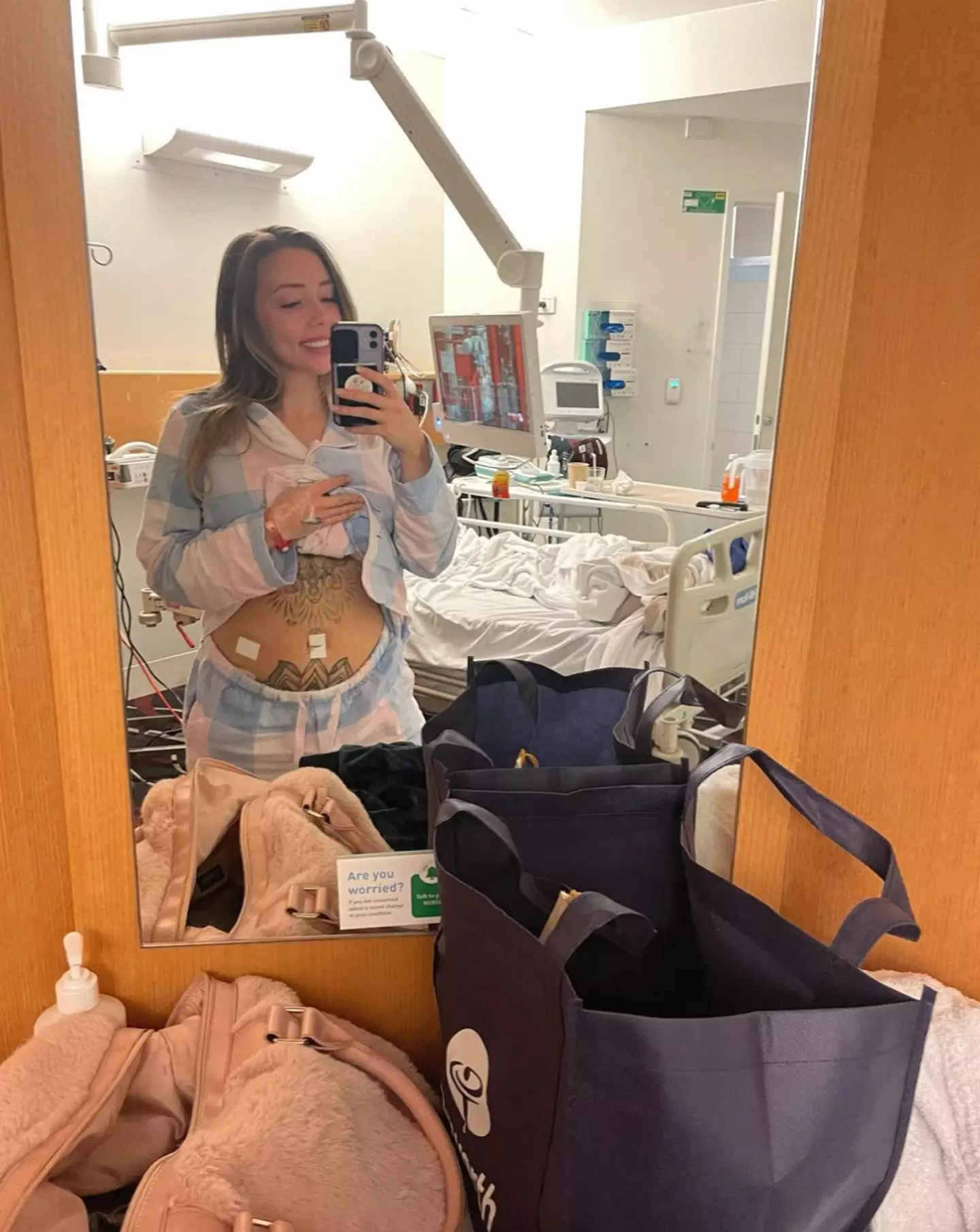 She has now had a hysterectomy.