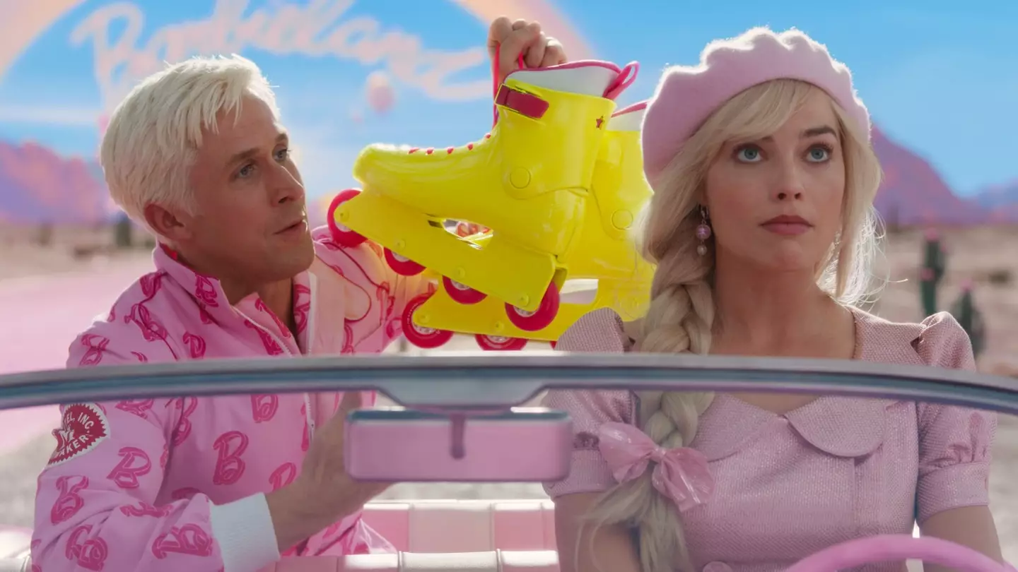 Ryan Gosling stars as Ken alongside Margot Robbie's Barbie.