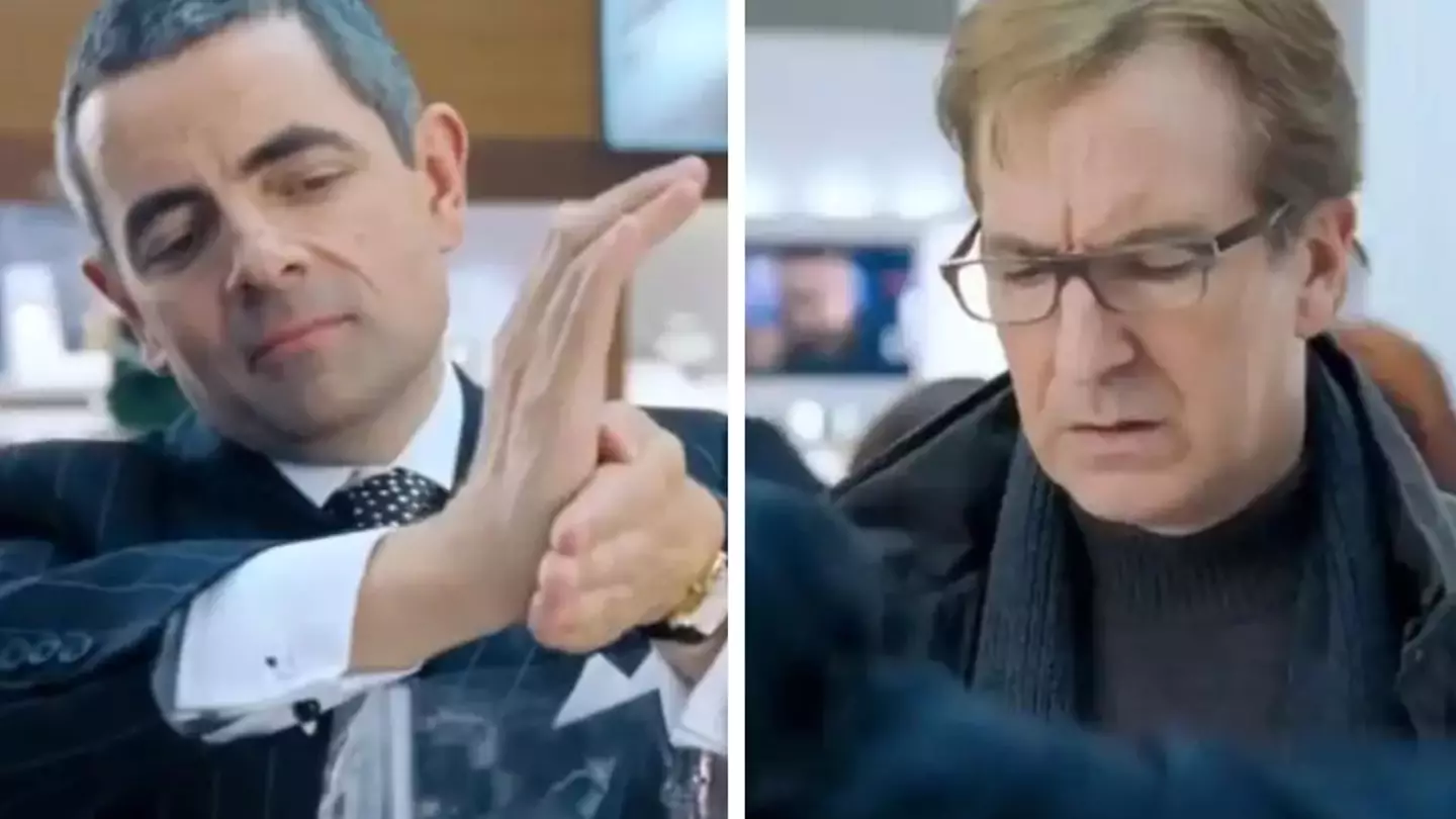 Real reason Love Actually star Rowan Atkinson took so long to wrap necklace