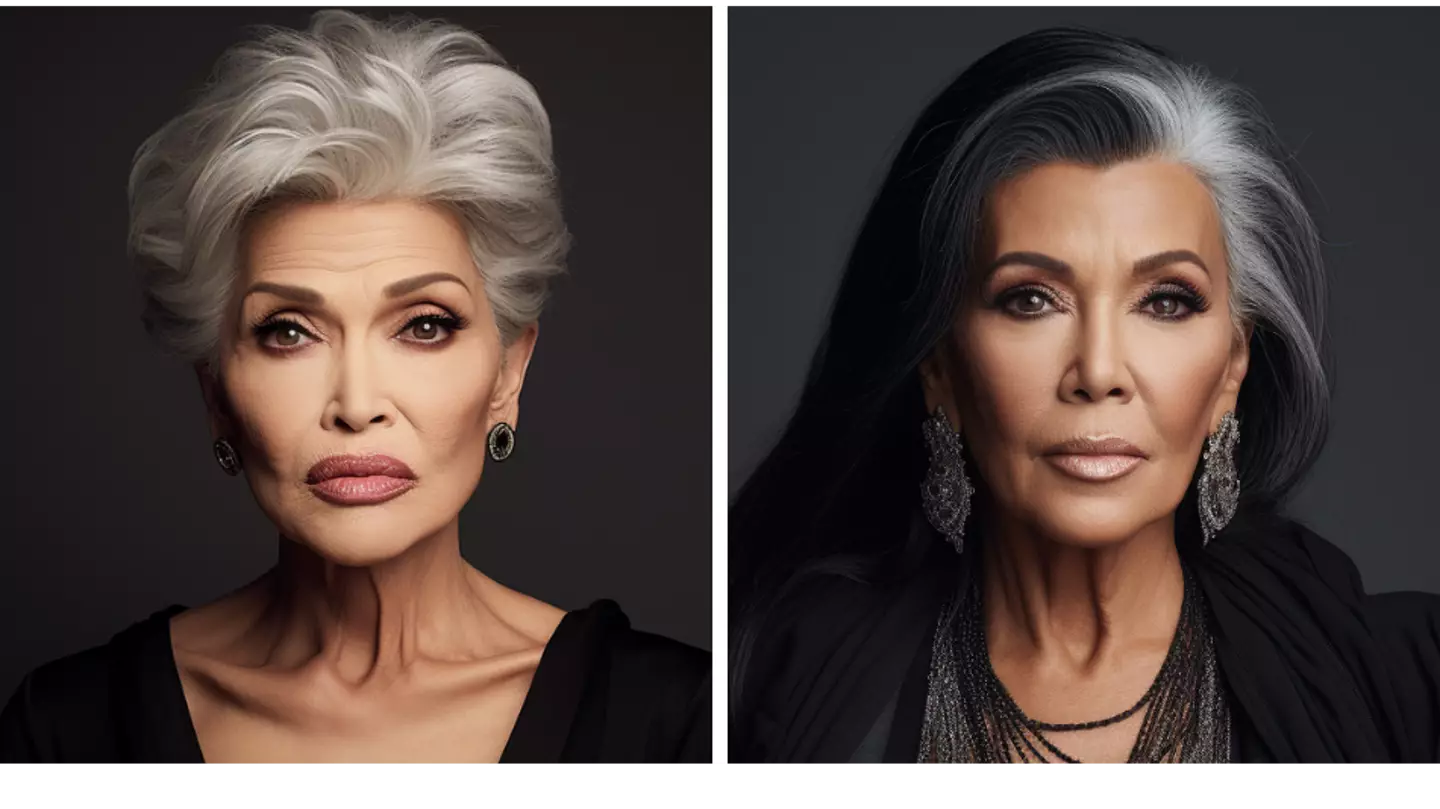 AI predicts what the Kardashians will look like when they're older