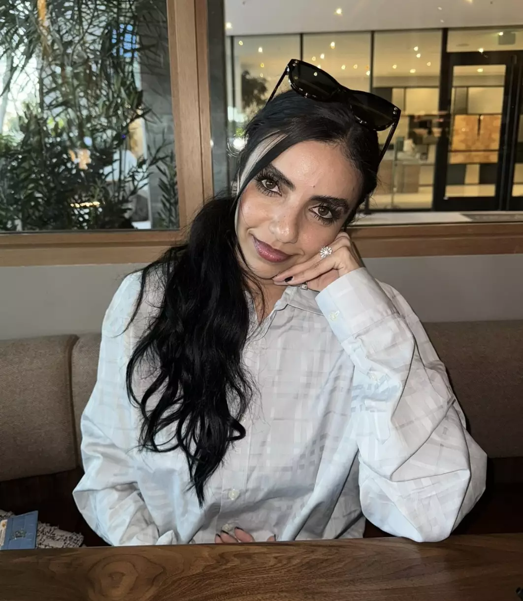 Marion only find out she had Marcus Gunn syndrome a few years ago, after seeing a video of someone else with the condition on TikTok (Supplied)