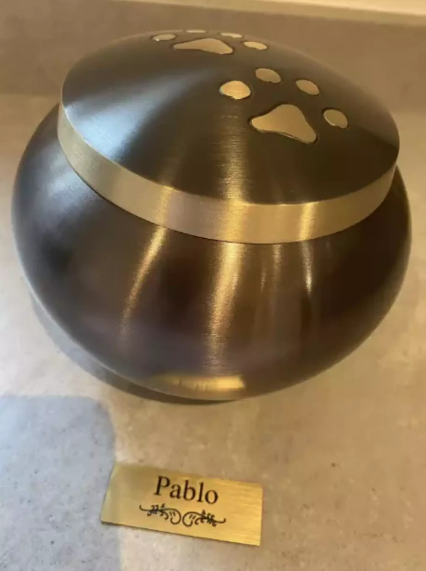 The family picked up Pablo's ashes upon their return from the trip.