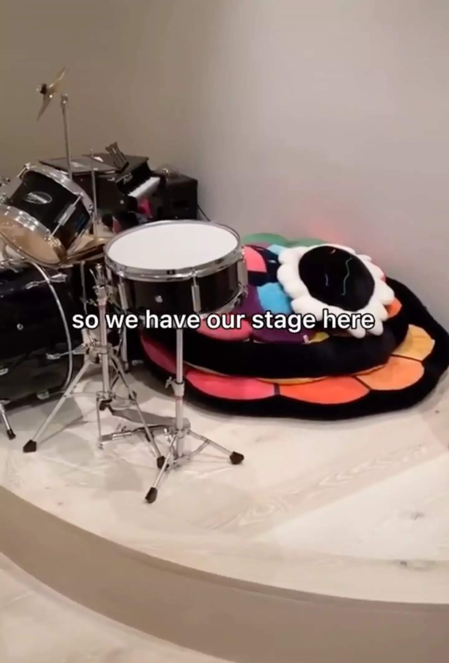 There's even a stage.