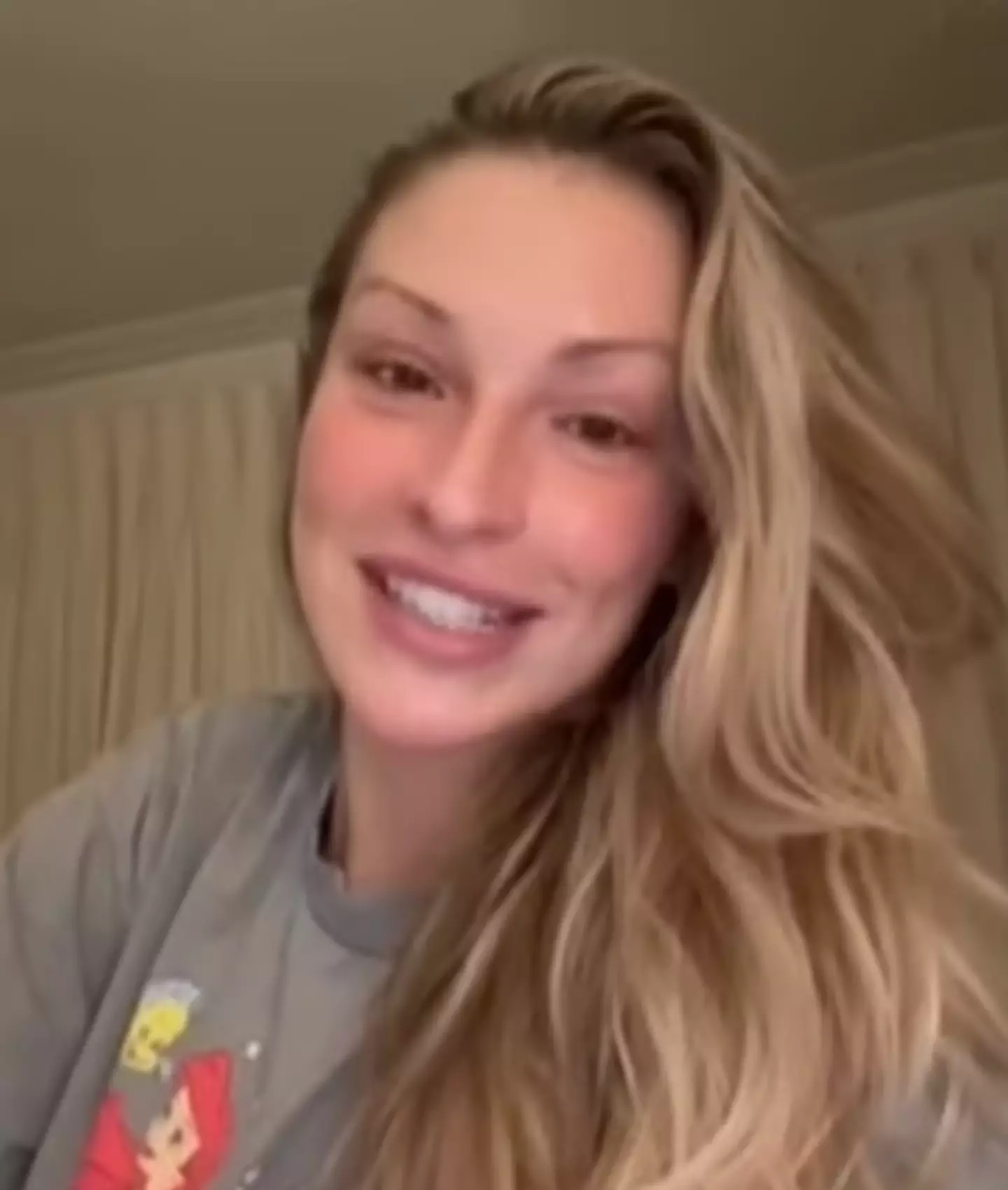 Zara congratulated Sam in a pre-recorded message.