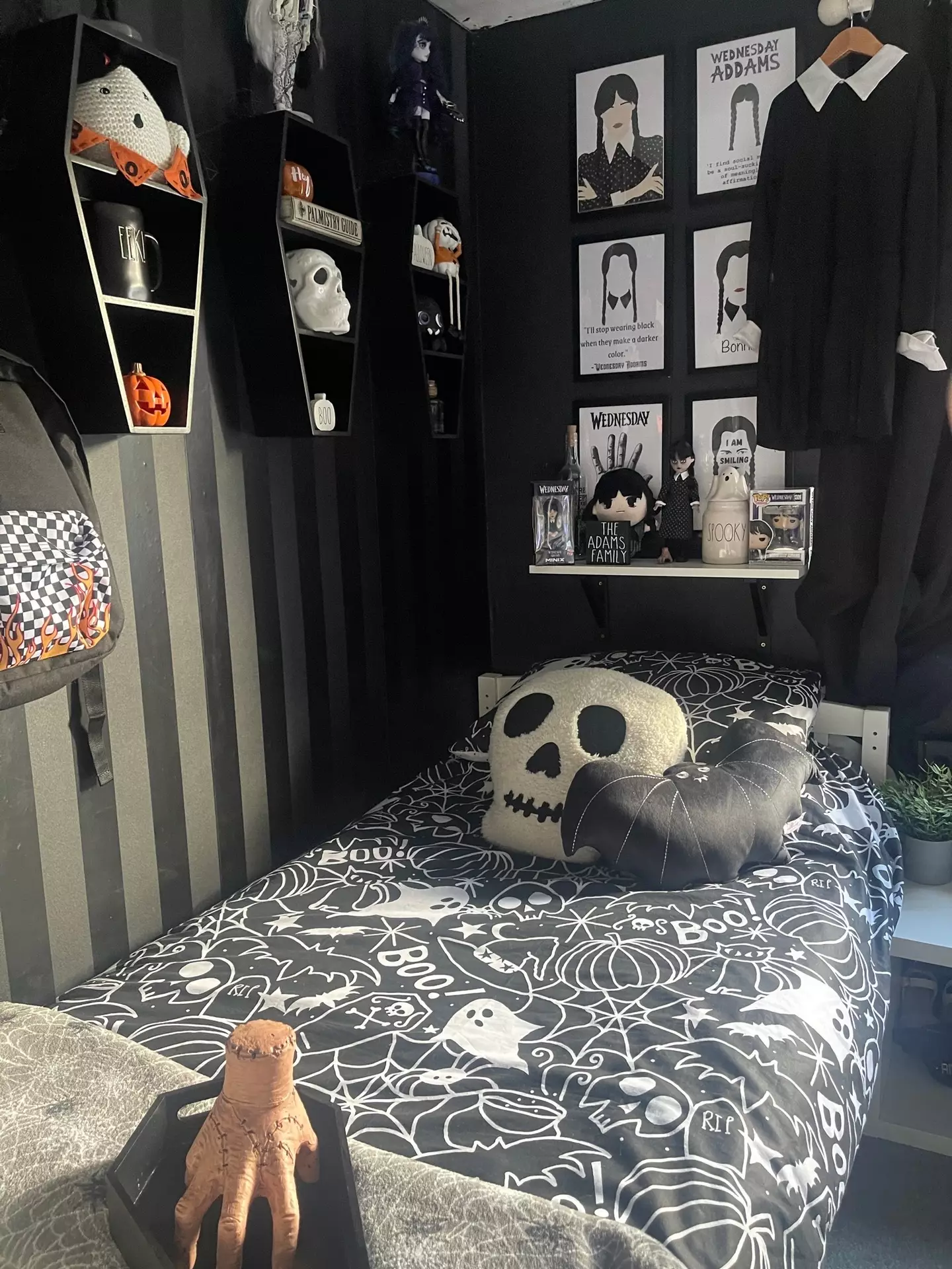 The mum-of-two even created Wednesday themed bedroom for her daughter.