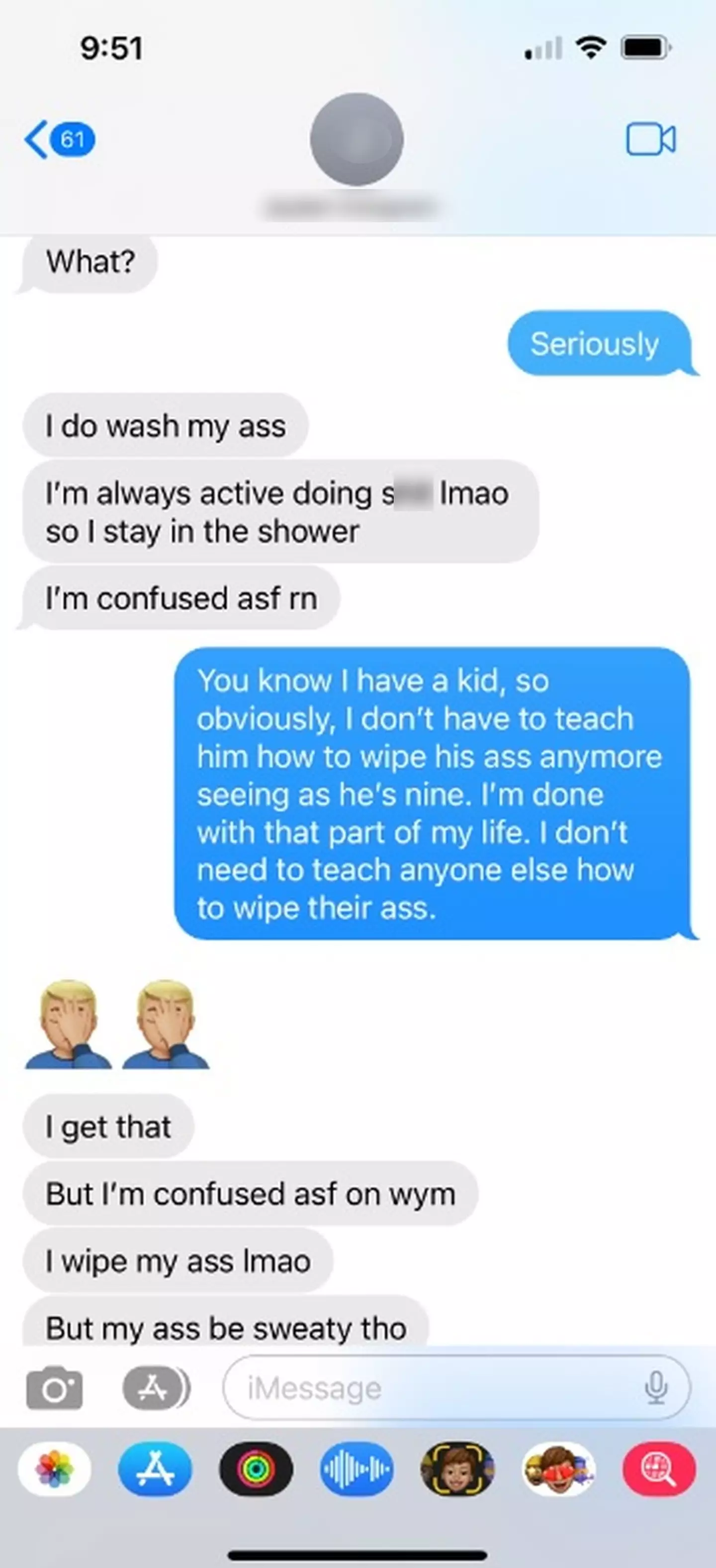 It's hard to believe a like like 'but my ass be sweaty tho' didn't win her back.