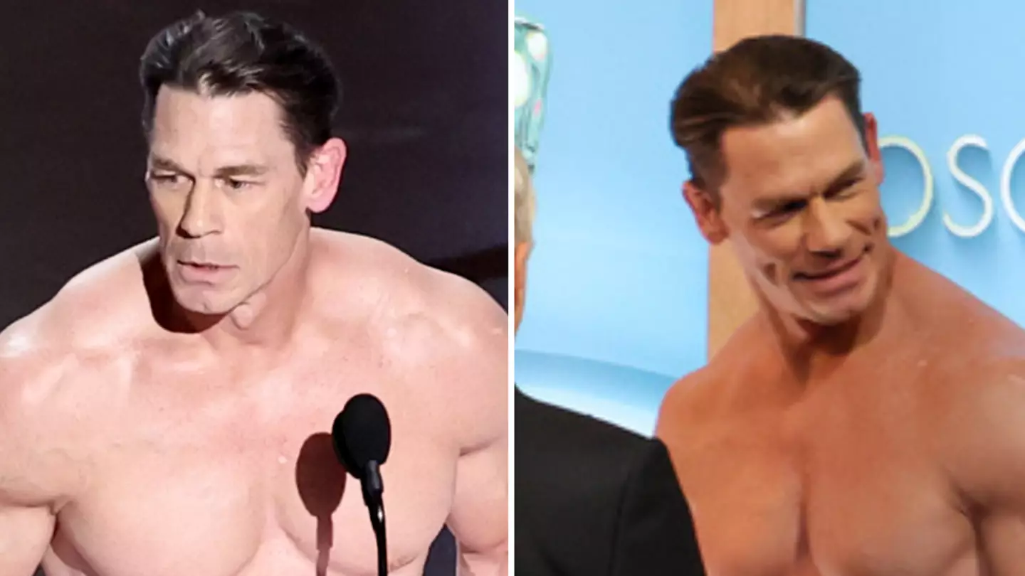 Oscars backstage pictures show whether John Cena was actually naked
