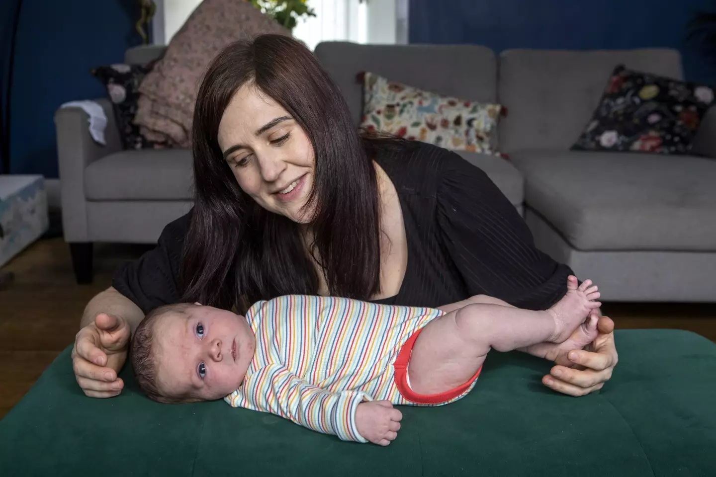 Tabitha hasn't quite made it to the Guinness Book of Records but she's the biggest baby Ruth's team of midwives have seen during a home birth.