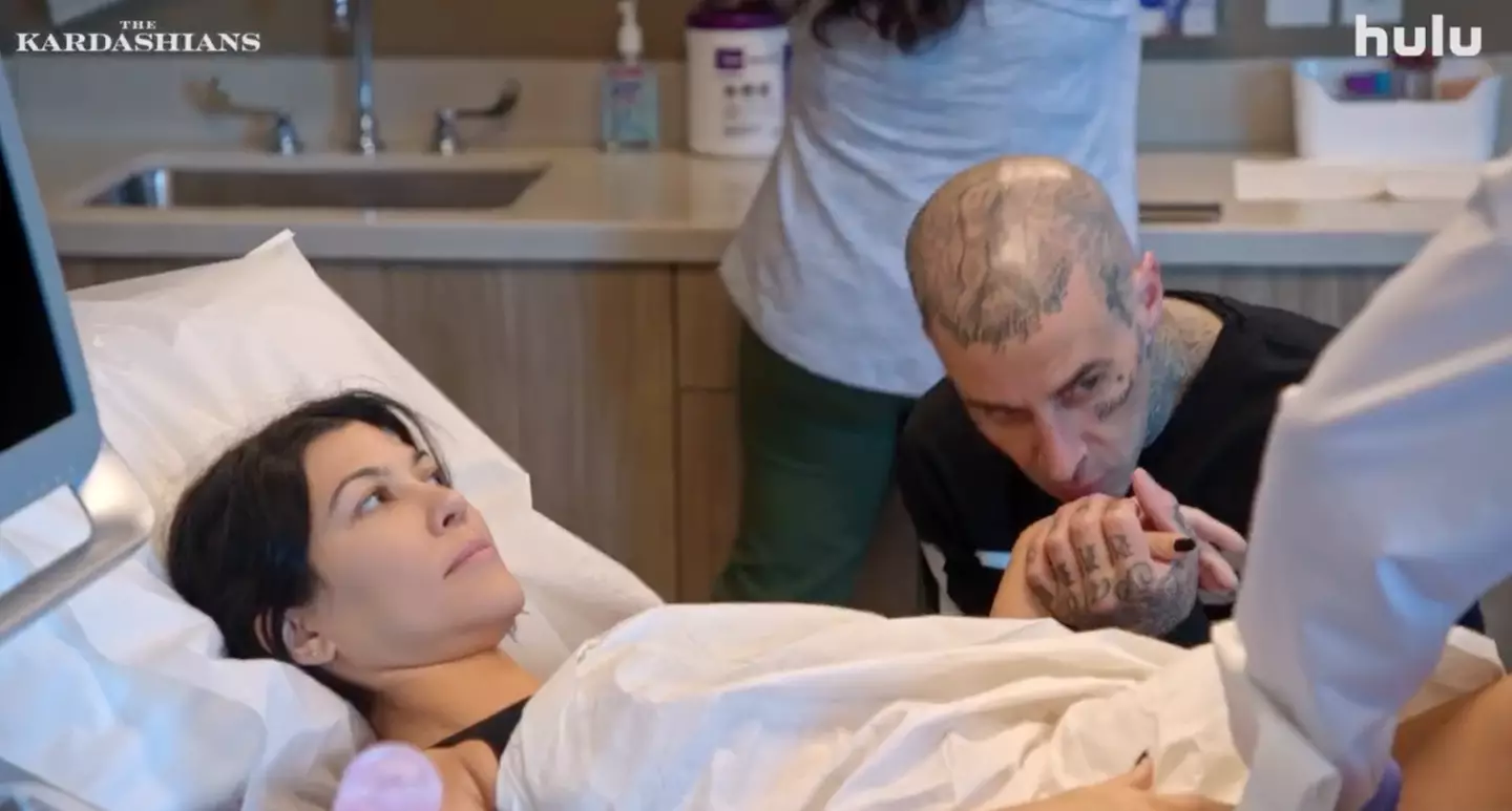 Kourtney is then seen in hospital (