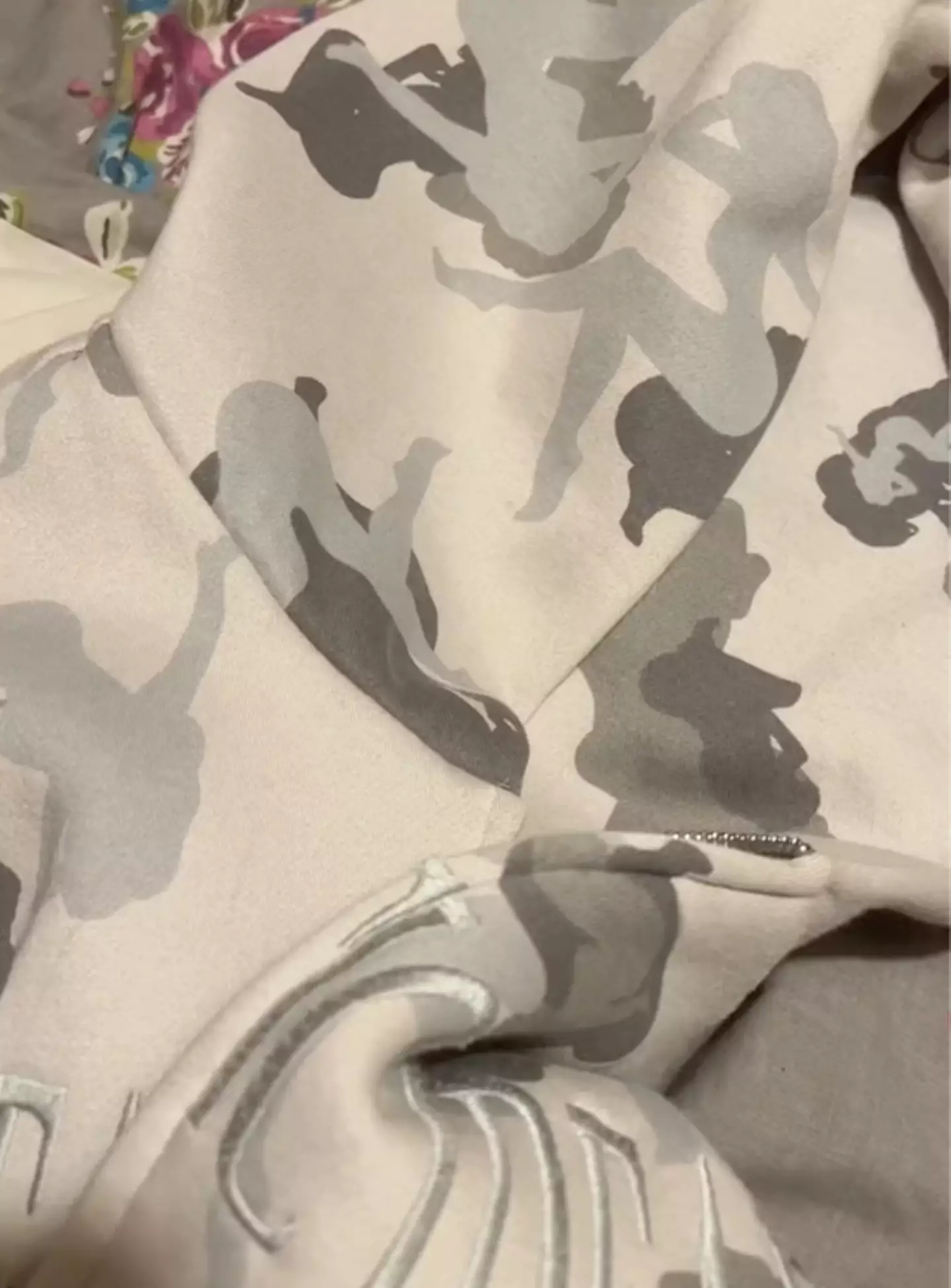 The mum was stunned after finally realising what the hoodie design actually was.