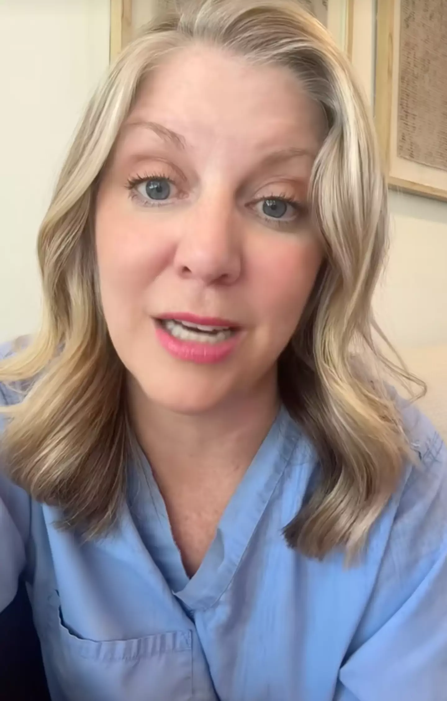 The 'death rattle' may be unsettling but it's completely natural when a terminal patient is nearing the end (TikTok/@hospicenursejulie)