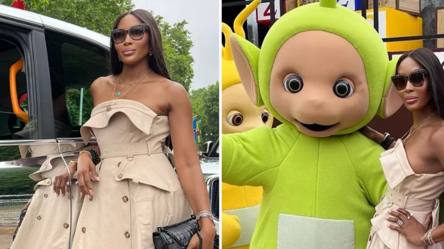 Fans In Stitches As Naomi Campbell Poses With The Teletubbies At Platinum Pageant