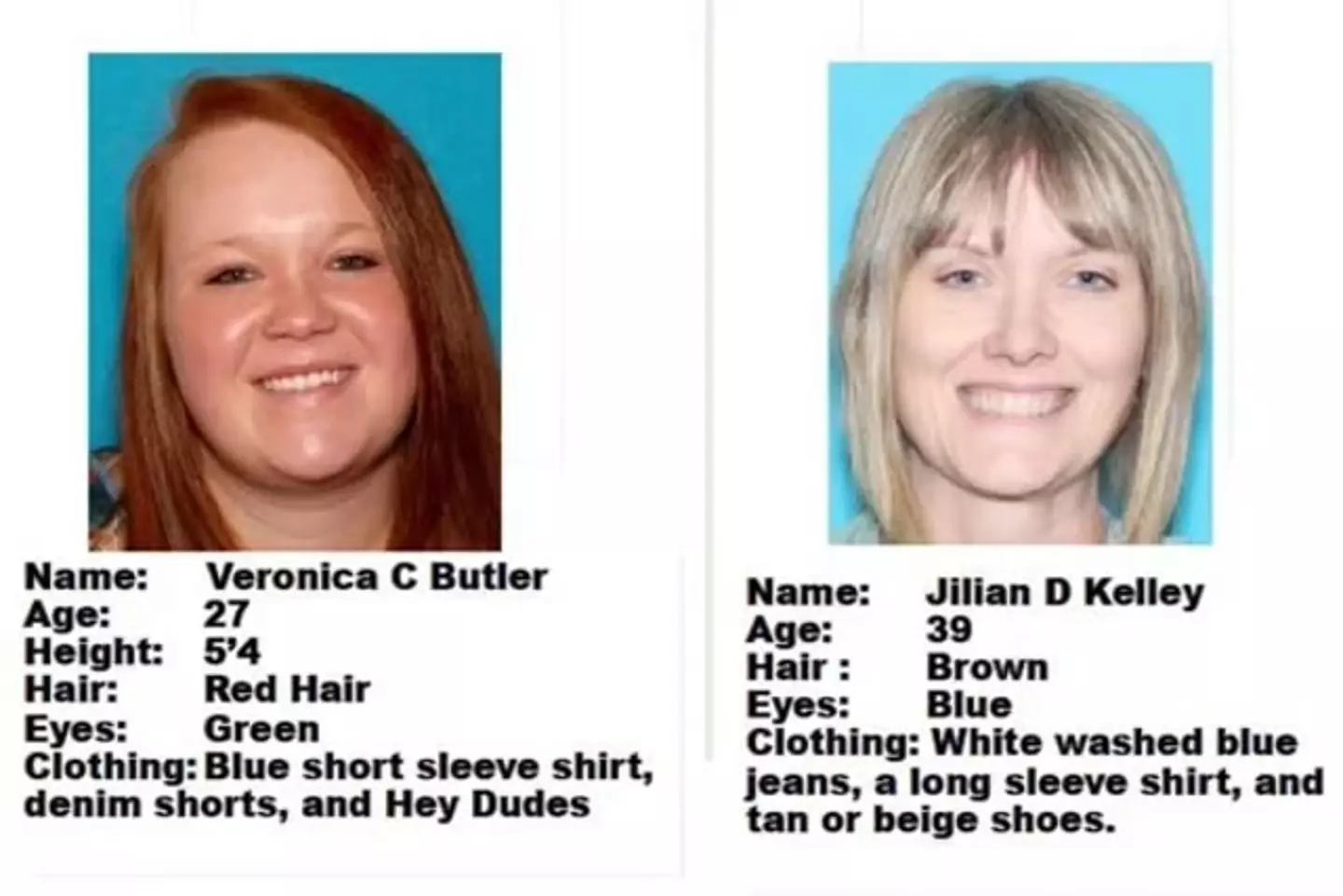 Both women had been missing since the end of last month (30 March). (Oklahoma State Bureau of Investigation)