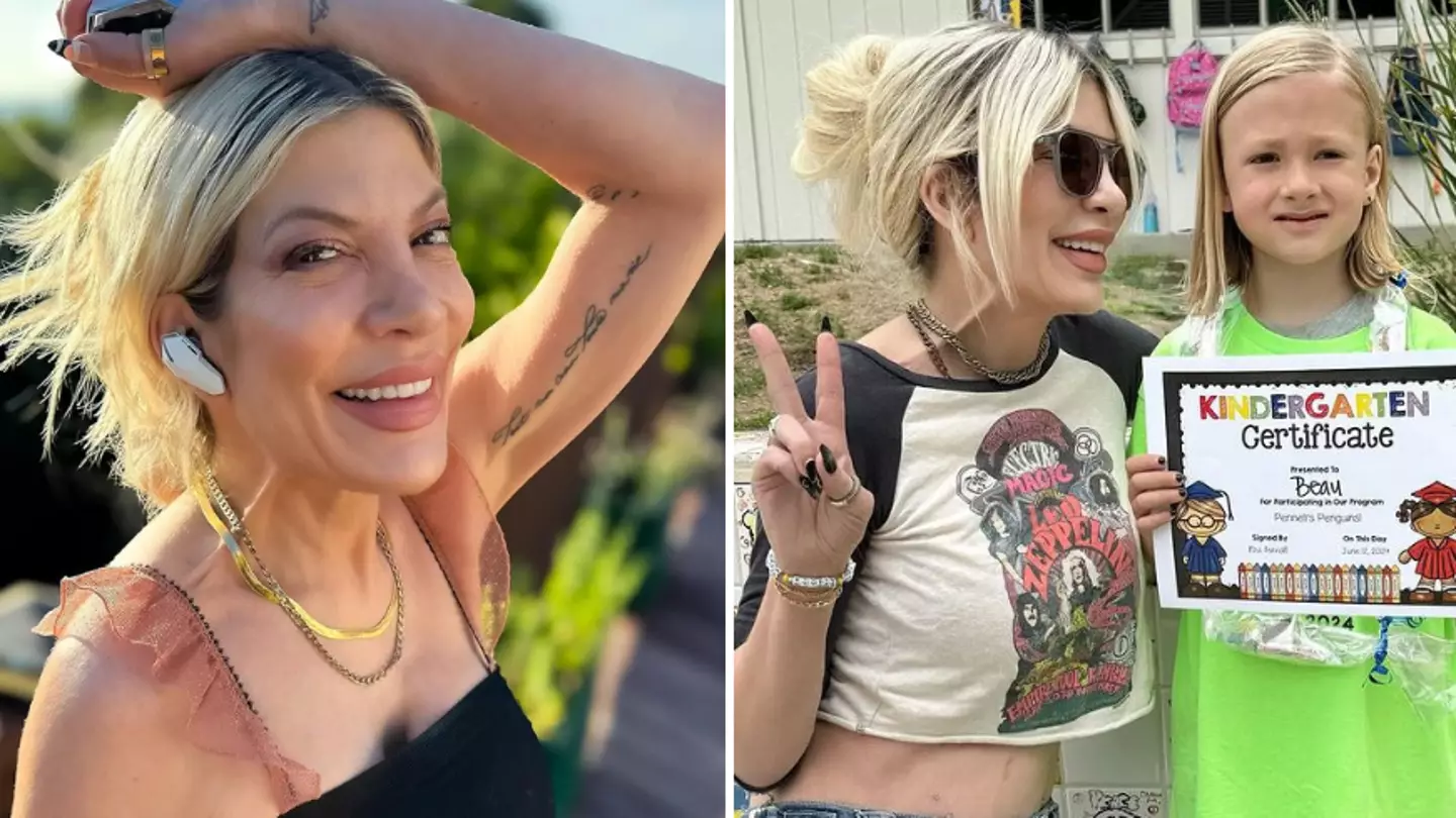 Tori Spelling has very controversial way of getting 7-year-old son ready for school