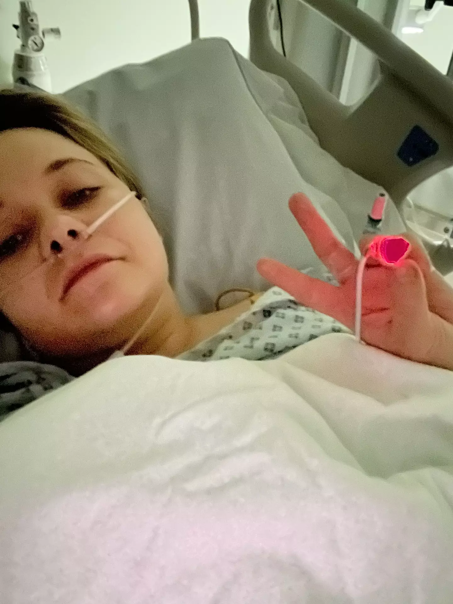 Laura has been left struggling to walk.