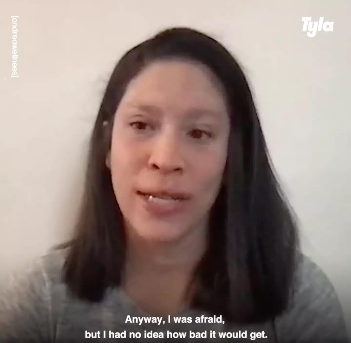 Andrea bravely opened up about withdrawing from steroid creams.