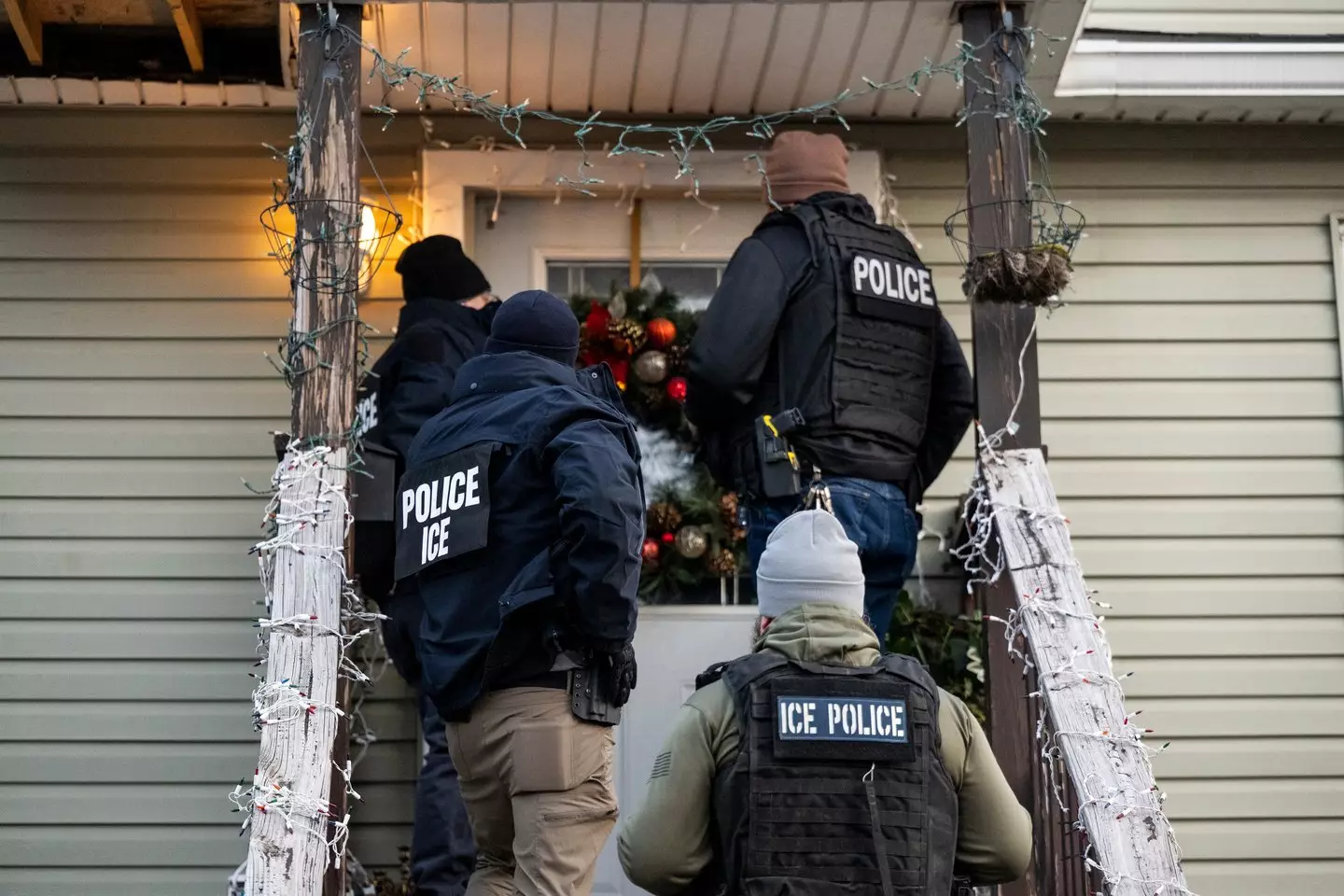 ICE raids have been taking place across the US under the authority of Donald Trump (Christopher Dilts/Bloomberg via Getty Images)