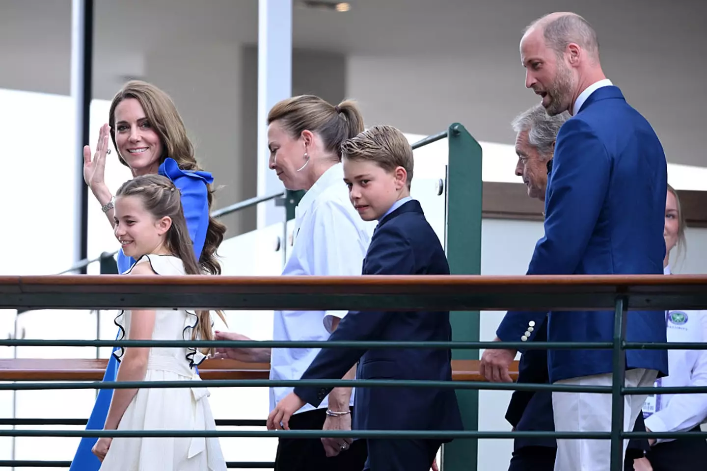 Kate and Will arrived with their eldest children, George and Charlotte (Karwai Tang/WireImage)
