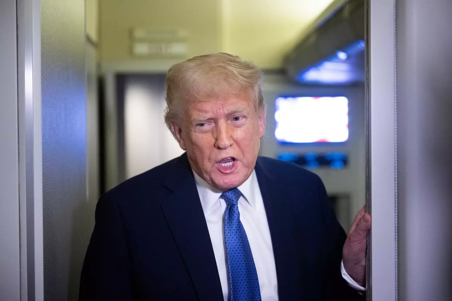 Bartell said he still supports Trump in spite of his wife's current situation (BRENDAN SMIALOWSKI/AFP via Getty Images)