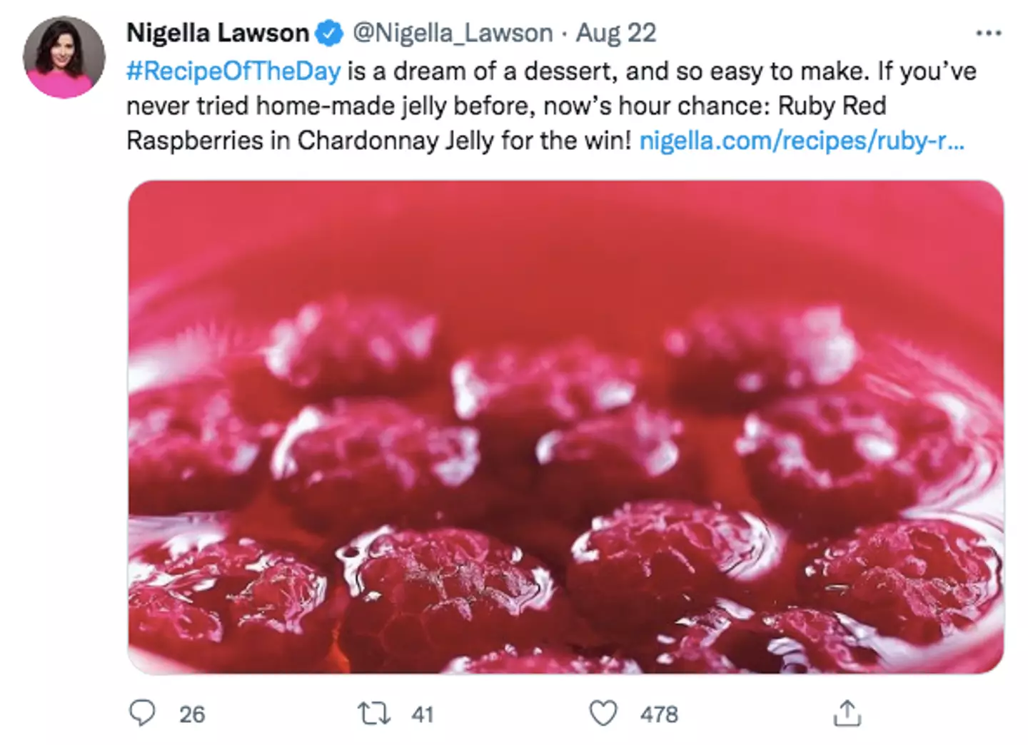 Nigella shared her infamous recipe (