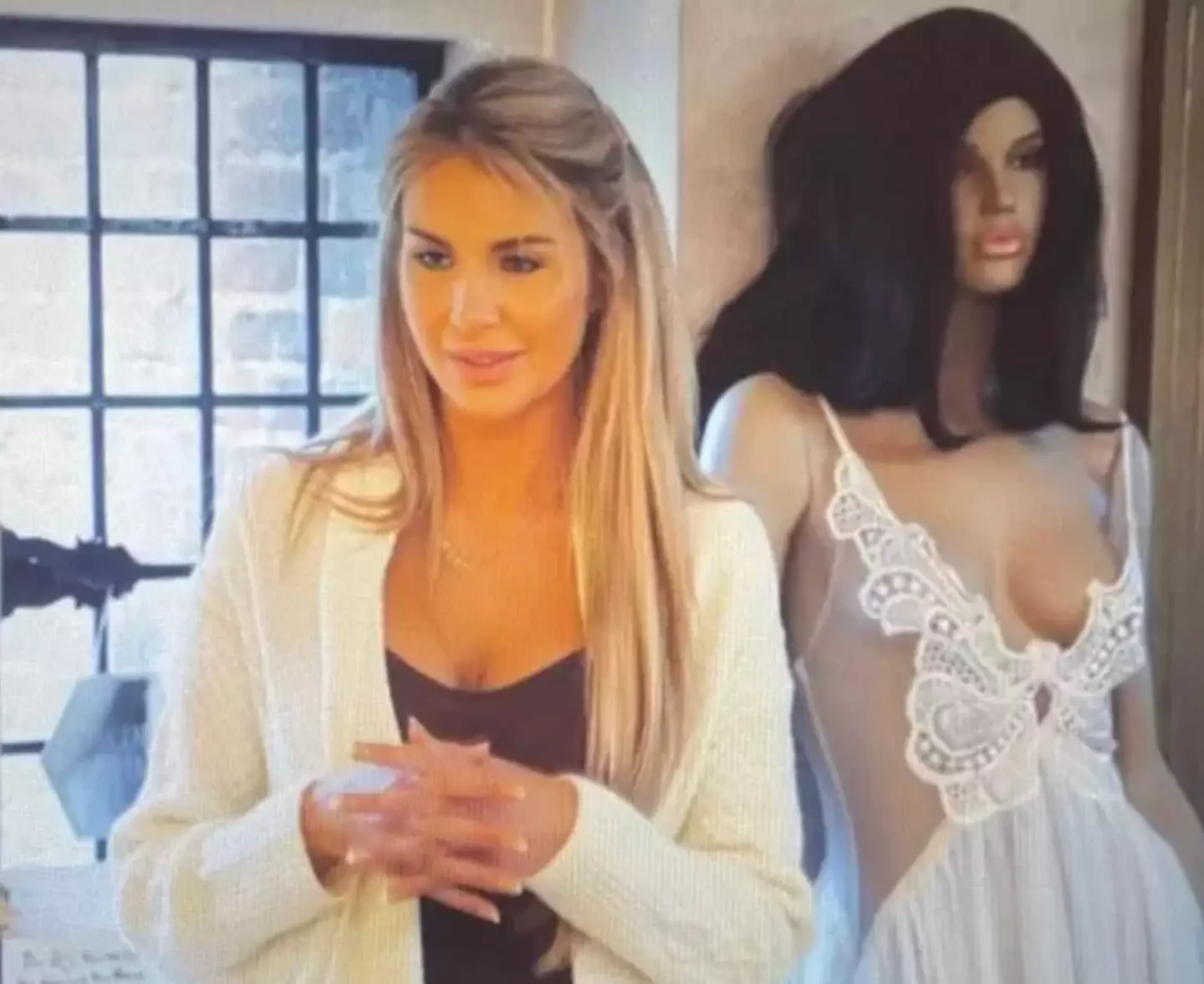 The 'creepy' mannequin in question. Credit Channel 4