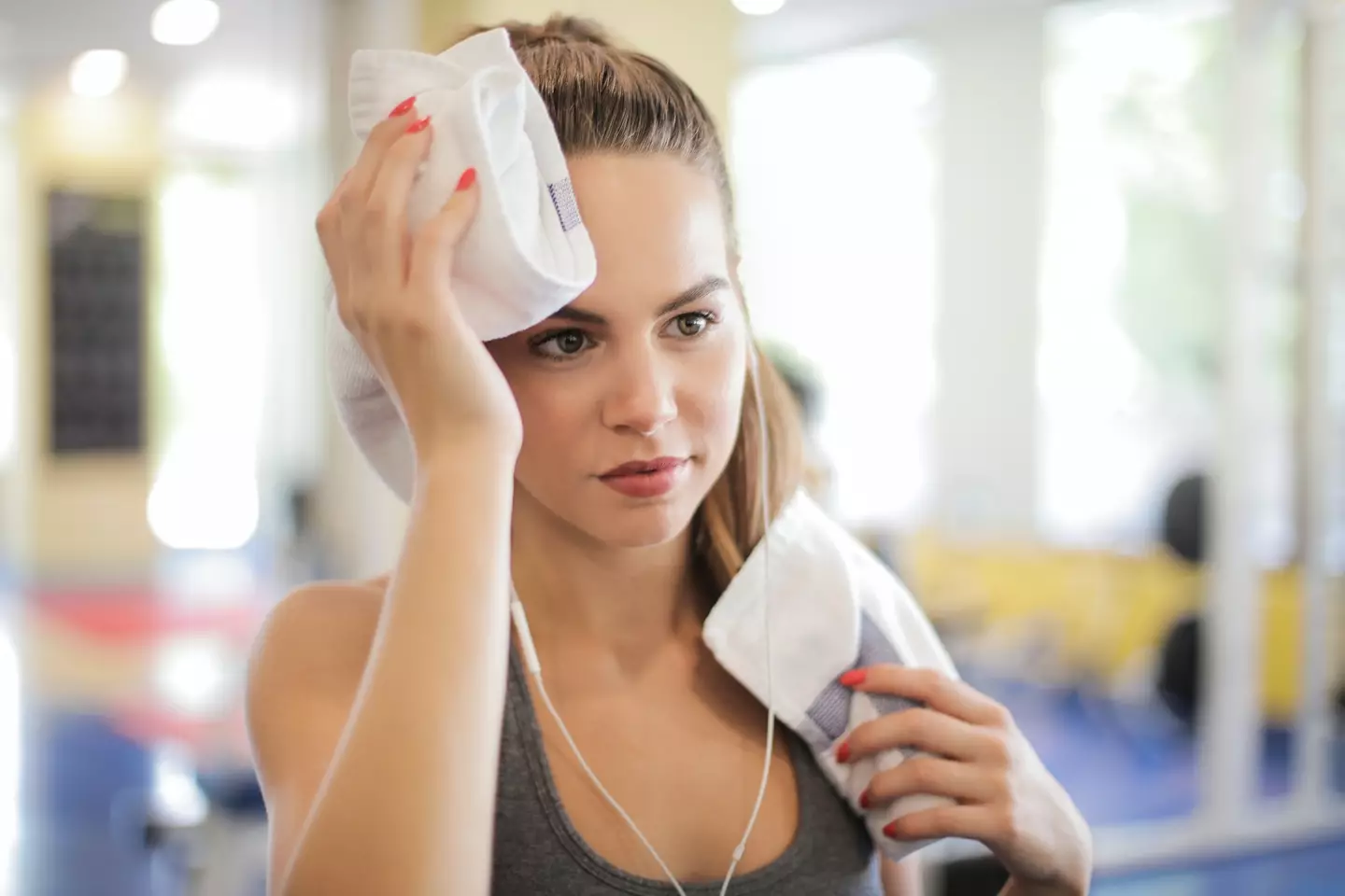 Women are battling with sweat during the heatwave.