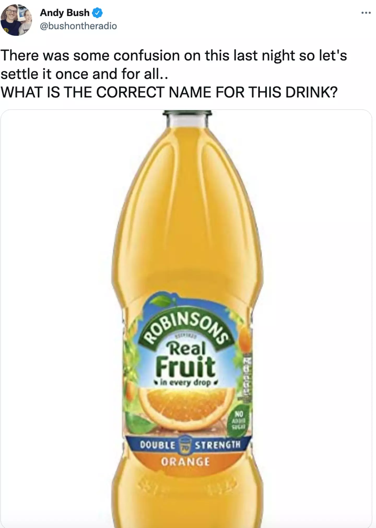 People can't decide on the name of this drink. (