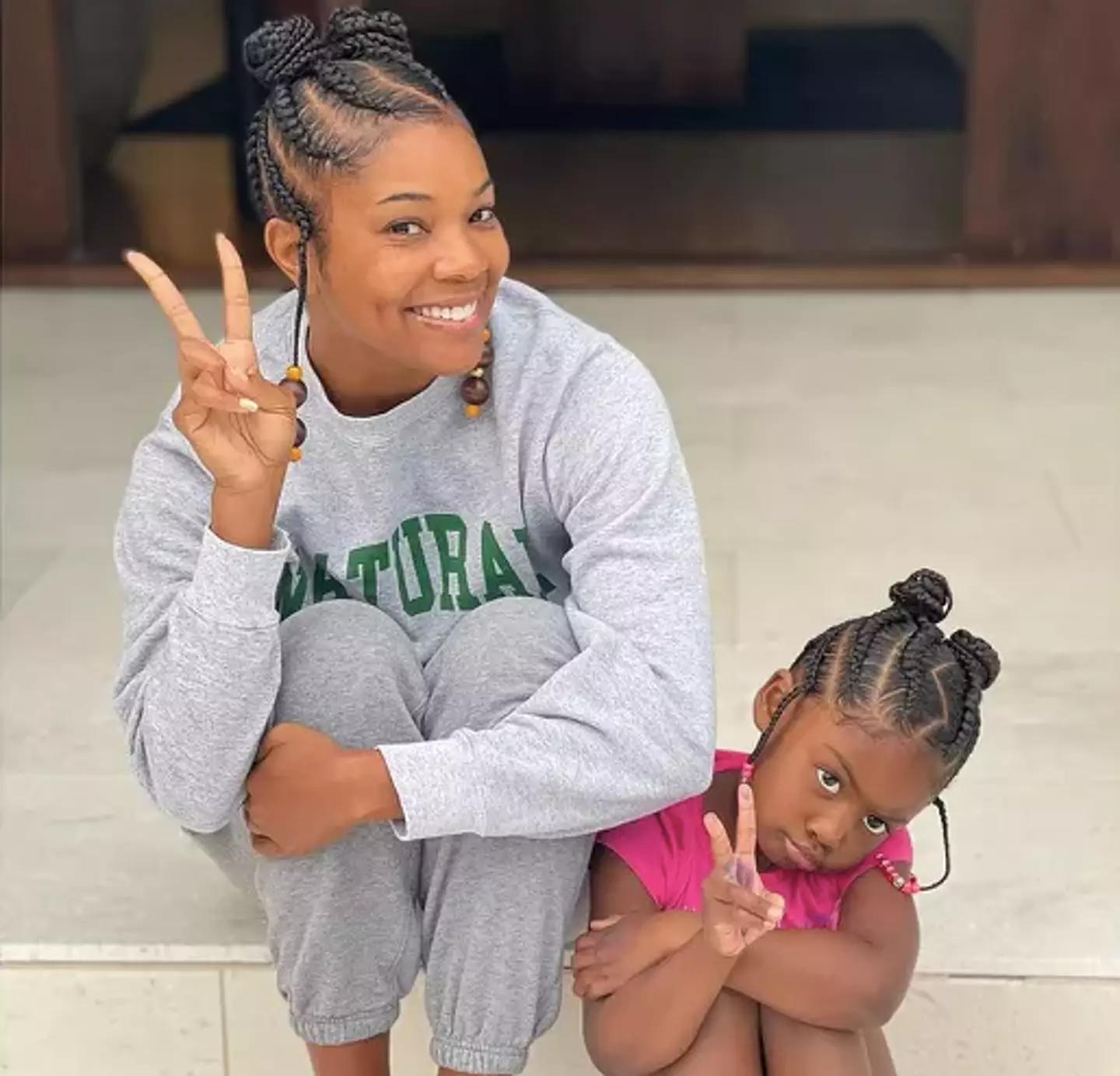 Gabrielle Union and her daughter Kaavia James (Instagram/Gabrielle Union)