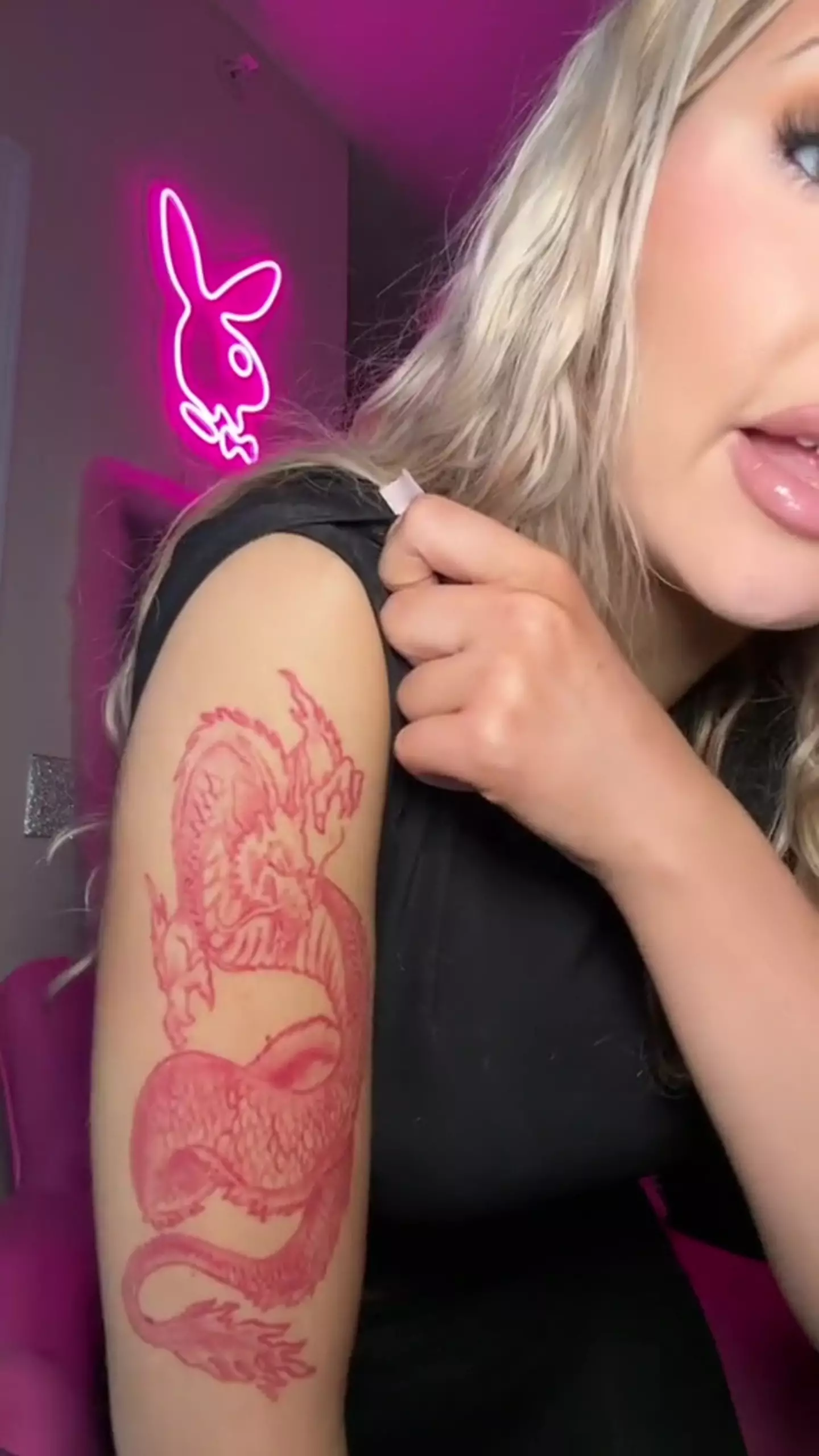 The influencer took to TikTok to explain why she wants some of her tattoos removed.