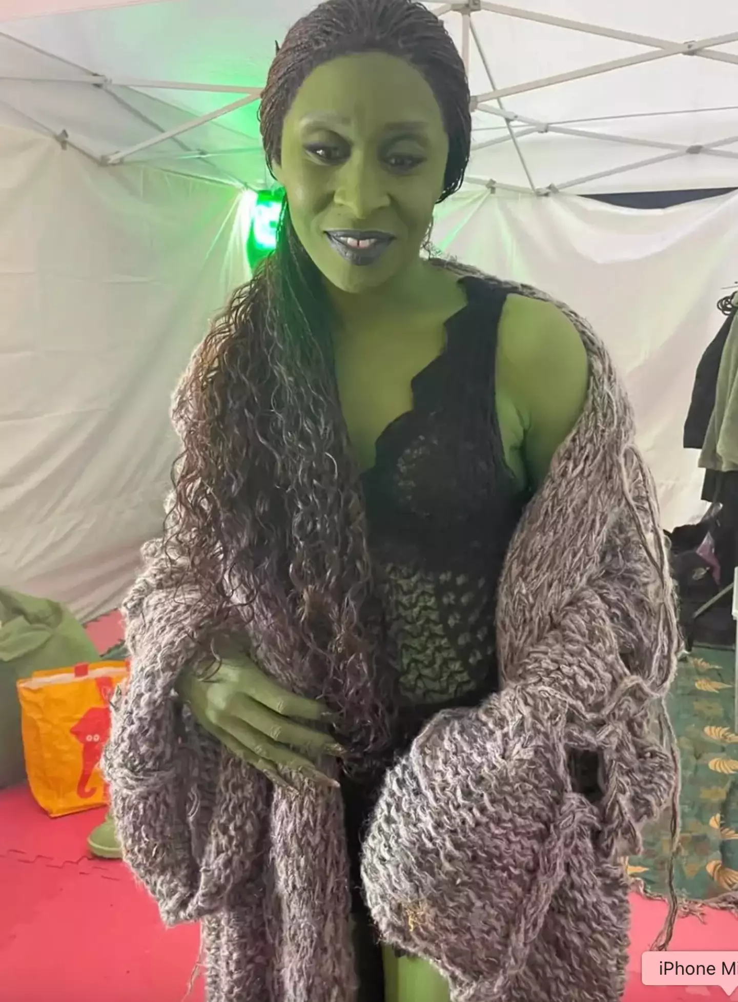 Viewers of Wicked: For Good were left divided by 'Elphaba's sex cardigan' (Instagram/@cynthiaerivo)