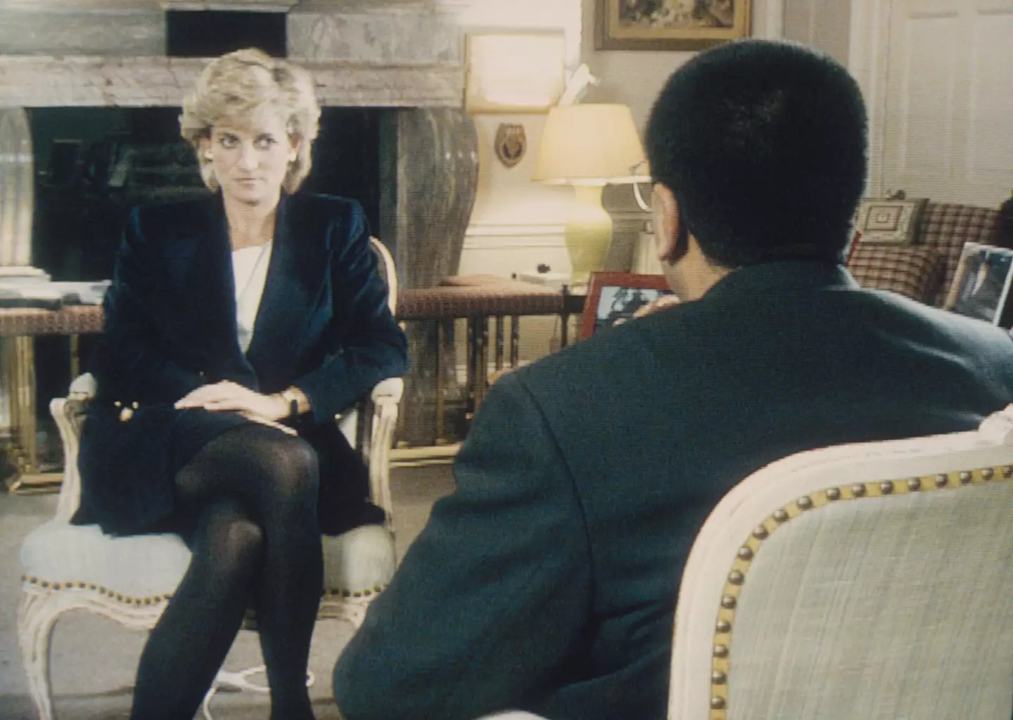 Diana sat down with the BBC's Martin Bashir in 1995 (Pool Photograph/Corbis/Corbis via Getty Images)