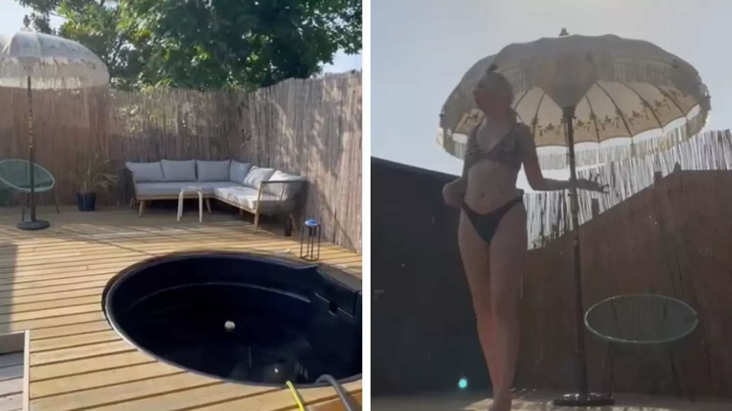 Woman gets last laugh after being trolled for building budget swimming pool in back garden