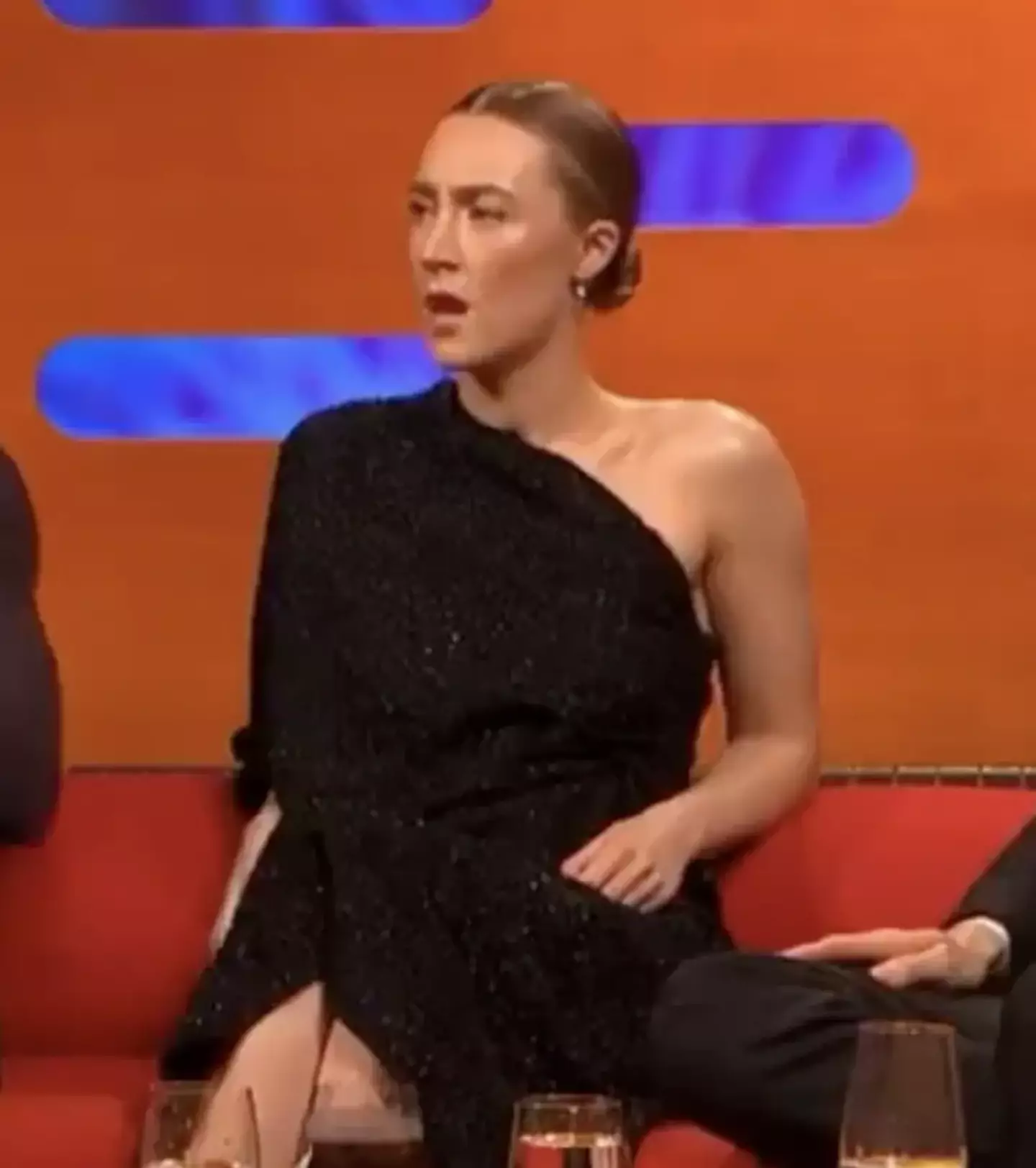 Ronan appeared frustrated by the remark (BBC)