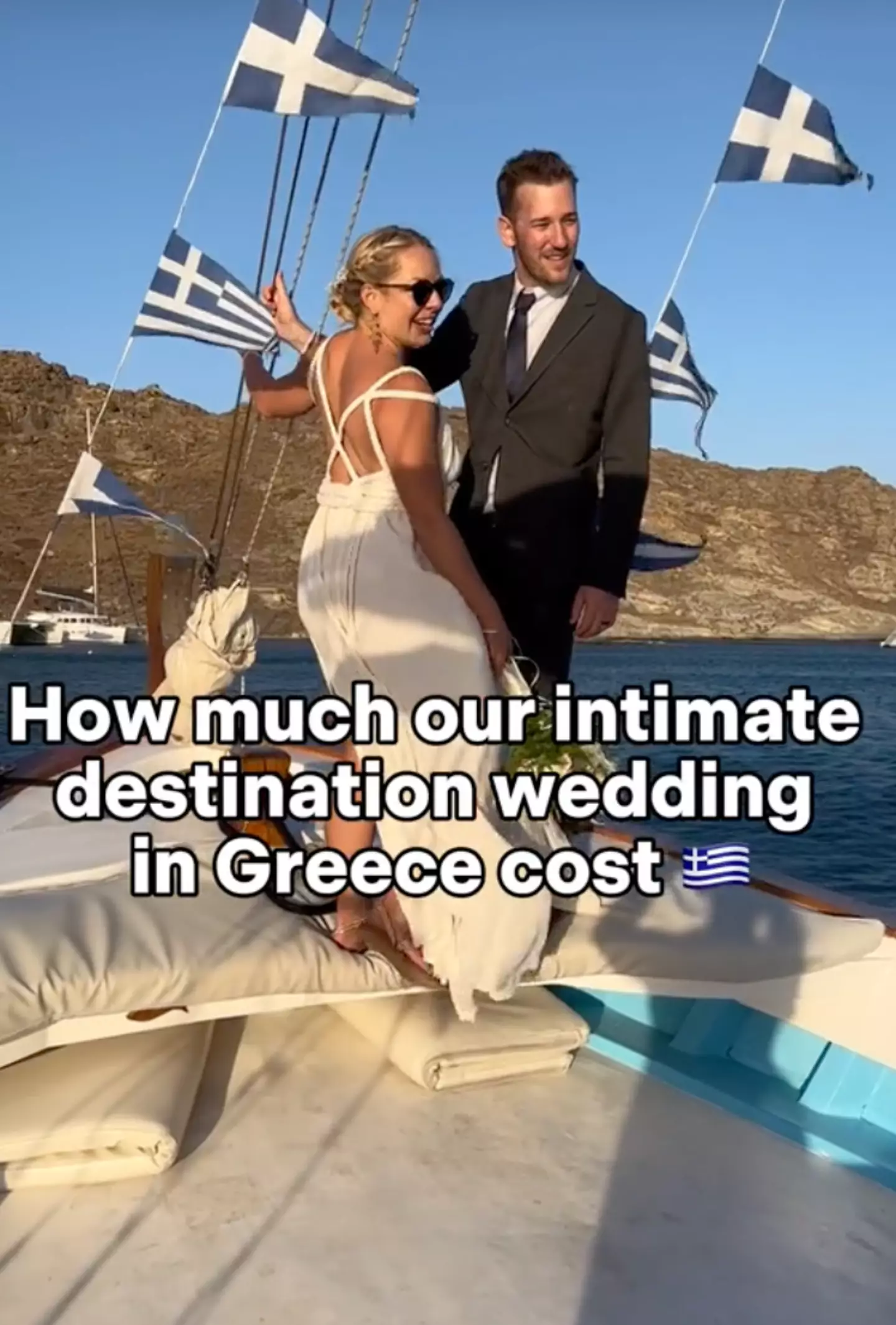One woman has left viewers divided after sharing the cost rundown of her intimate Greek destination wedding.