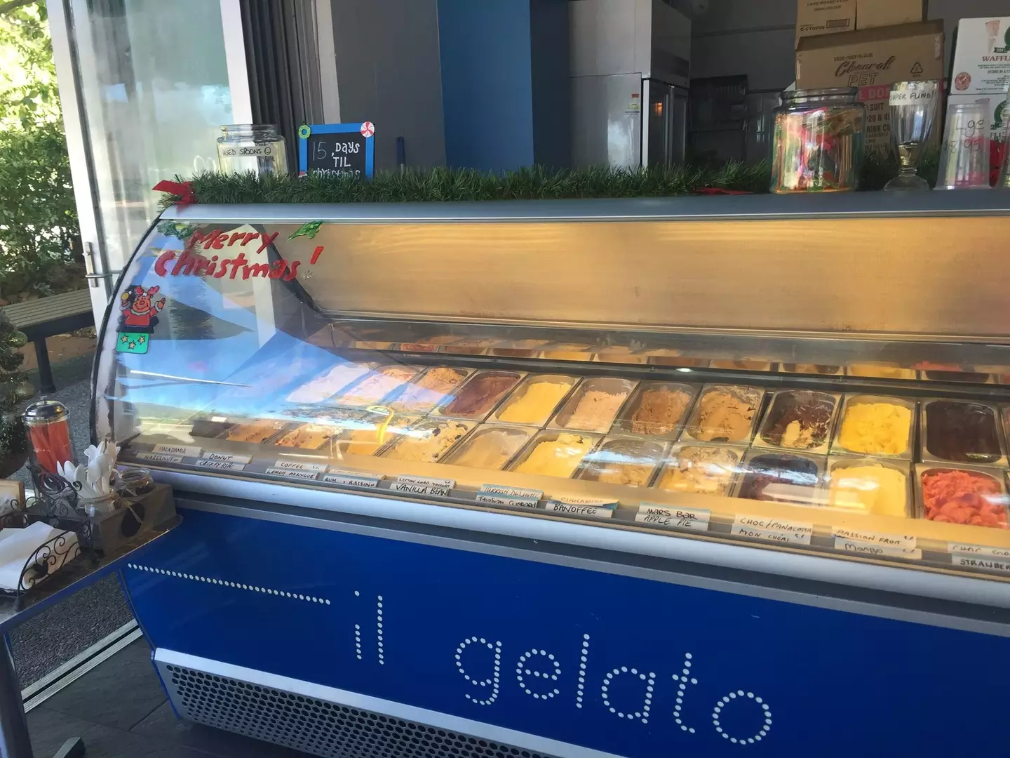 The cafe co-owner claimed the children were 'screaming and crying' as well as 'throwing things' for 15 minutes.