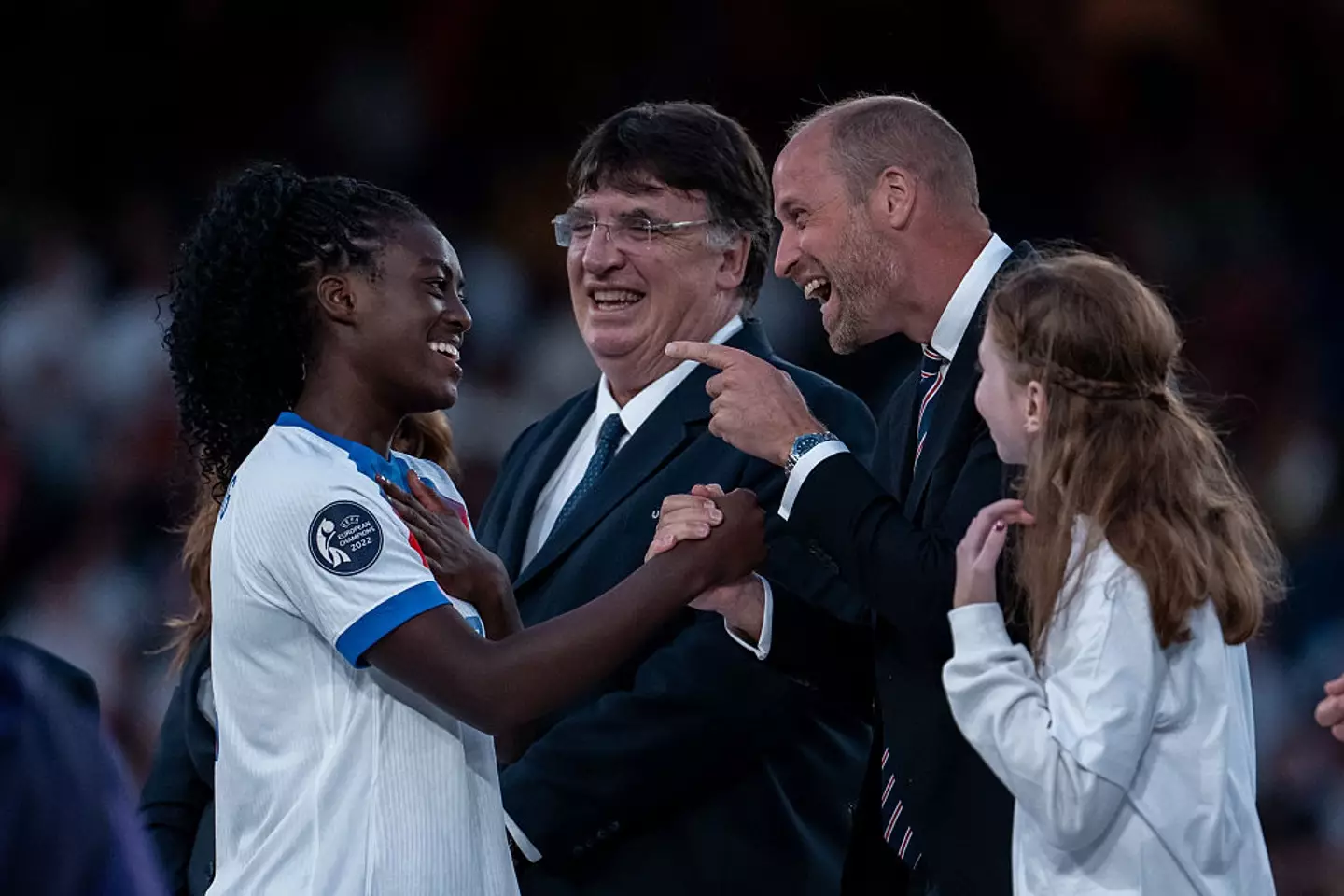 Prince William congratulated the Lionesses following their win in the Euros final last night (27 July) (Sports Press Photo / Contributor / Getty Images)