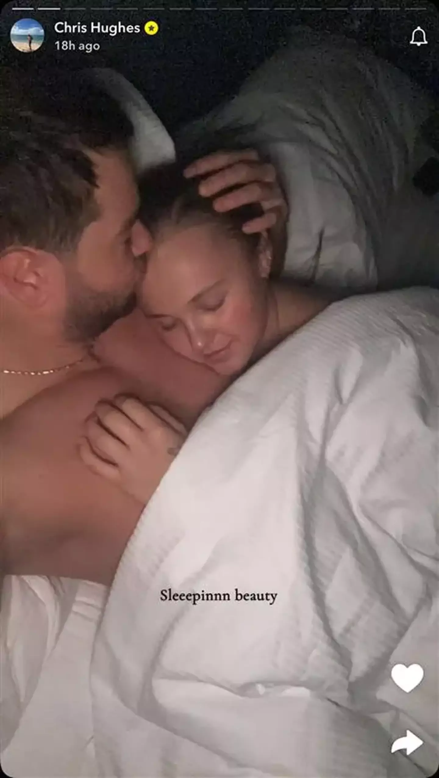 Chris Hughes and JoJo Siwa initially insisted they were just friends (Snapchat/Chris Hughes)