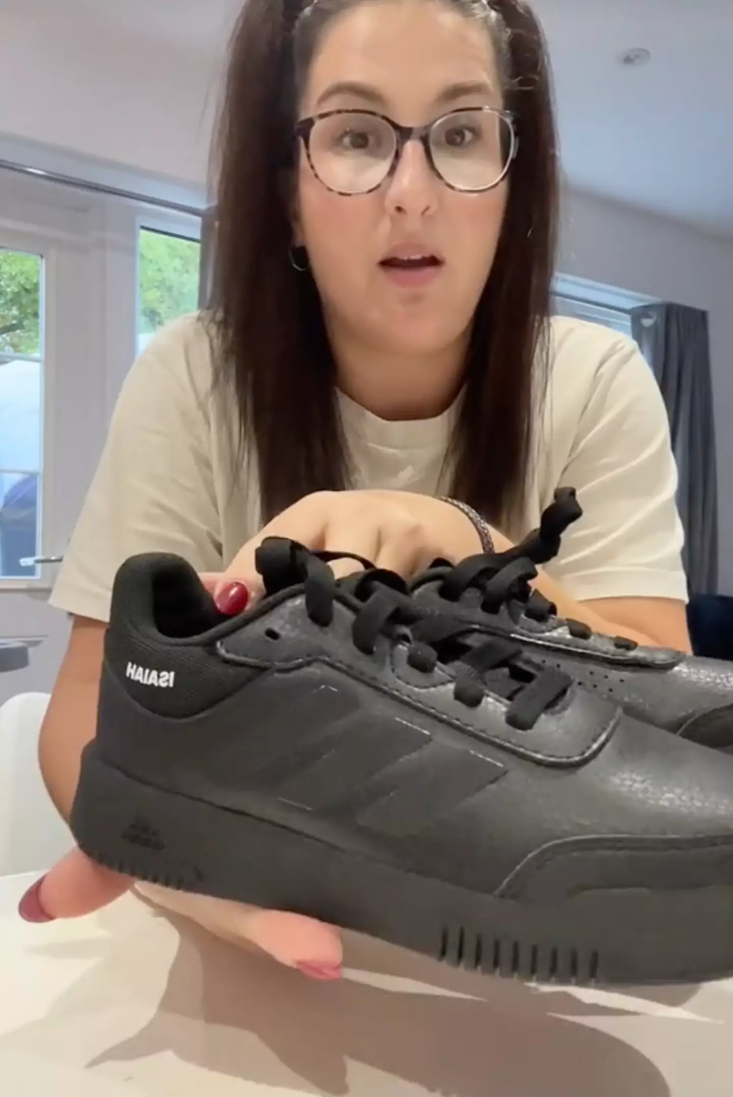 The mum hailed the Adidas shoes as 'game-changing'.