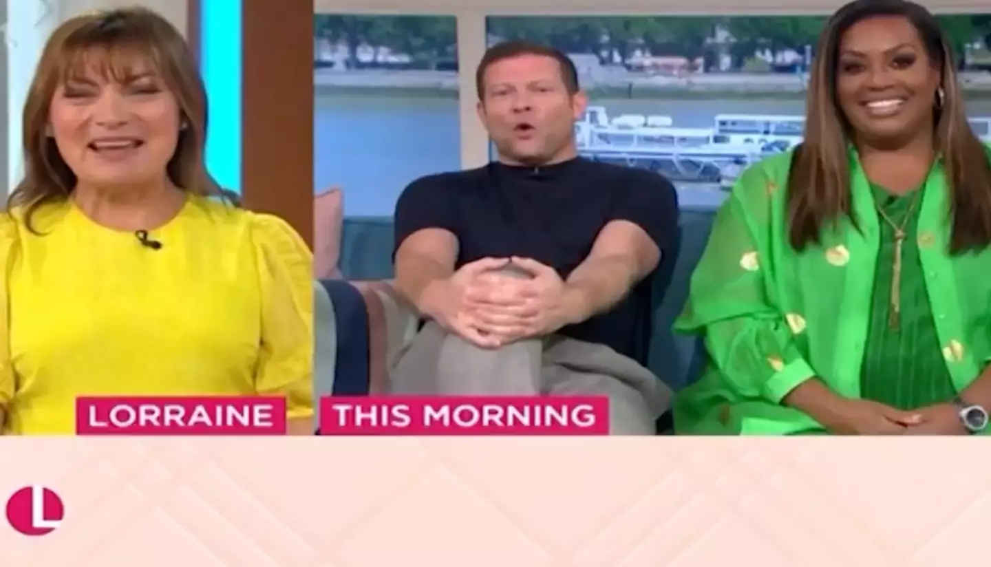 Dermot O'Leary and Alison Hammond couldn't help but make a joke about the mishap.