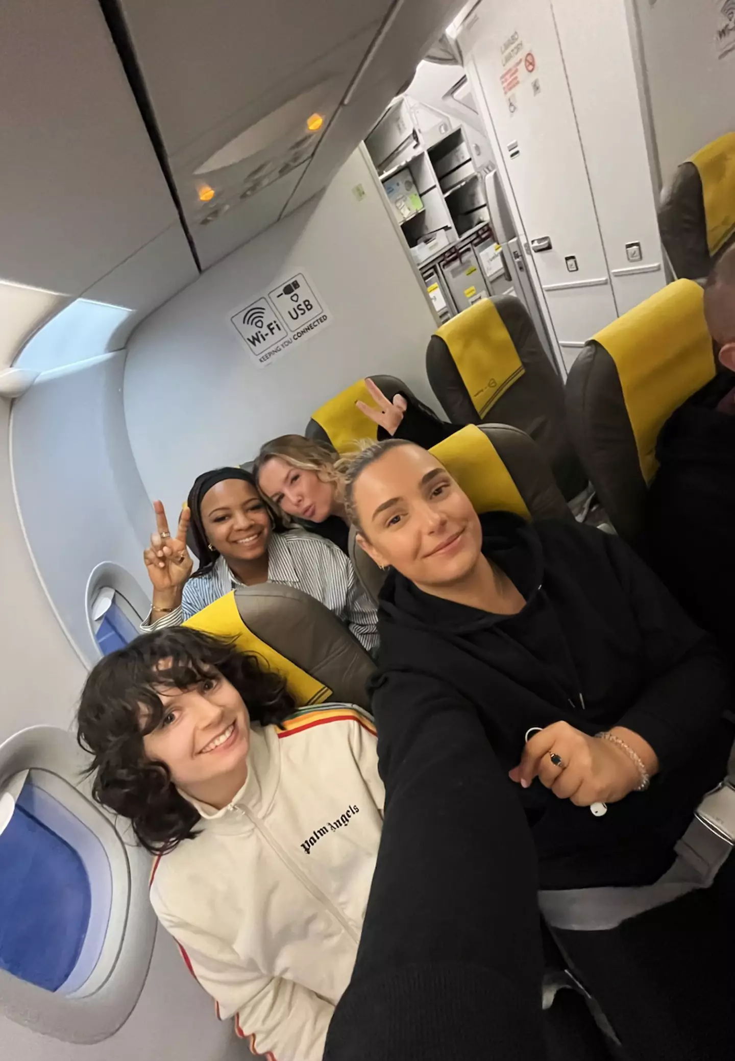 The group flew to Barcelona to mark Boret's birthday.