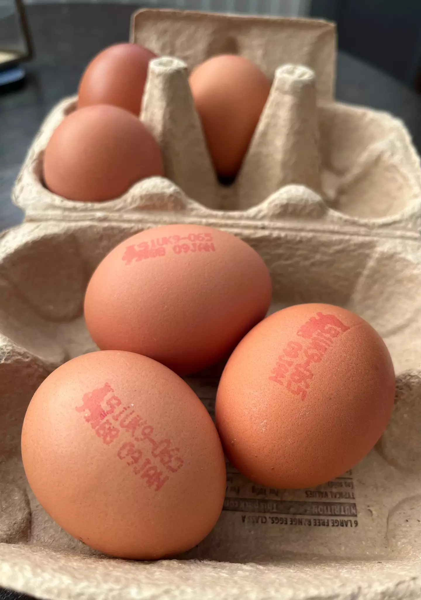 All eggs produced under the British Lion food safety scheme are stamped with a secret 'code' (Tyla)