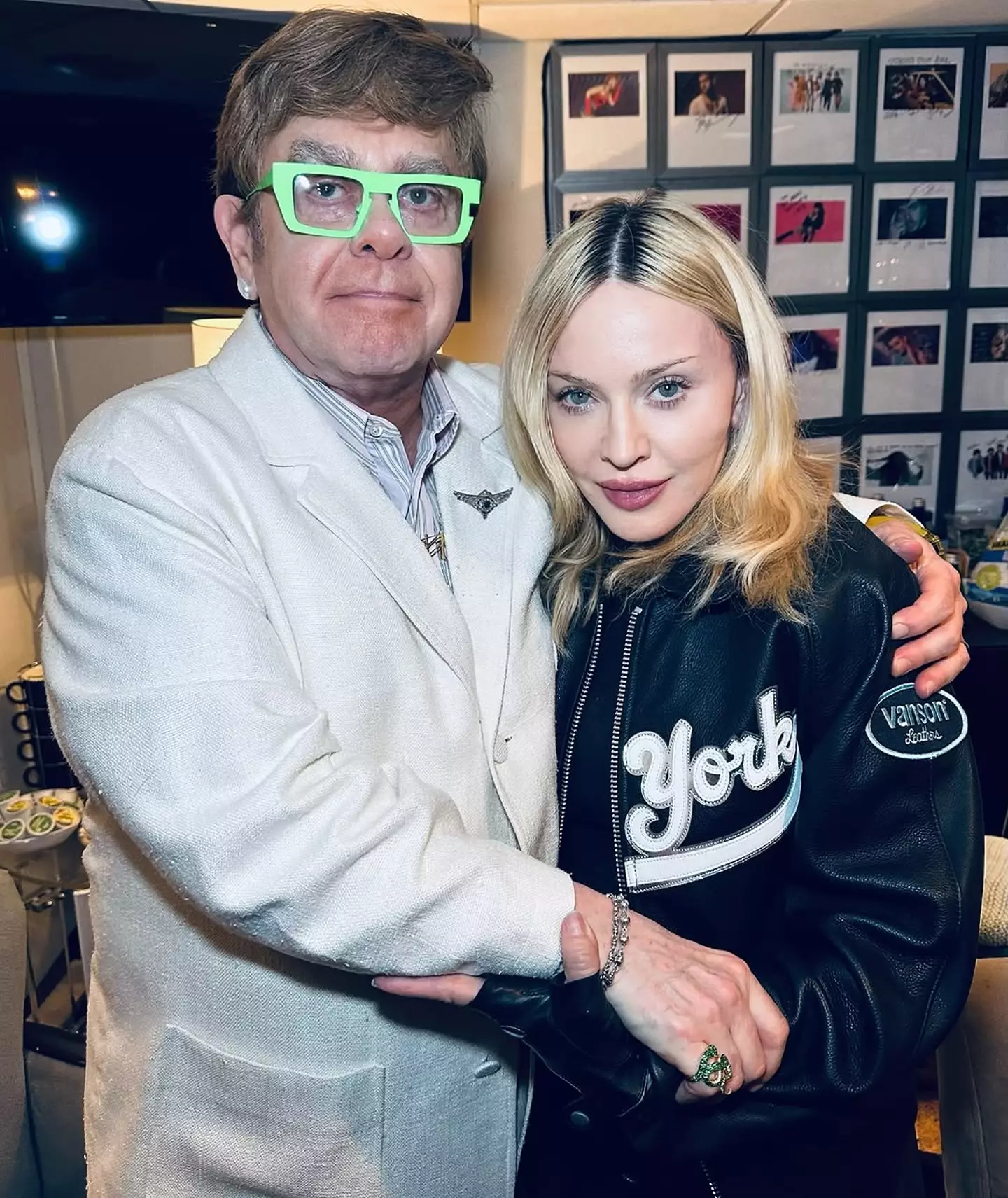 The two reconciled while Elton was a guest on SNL (Instagram/@Madonna)
