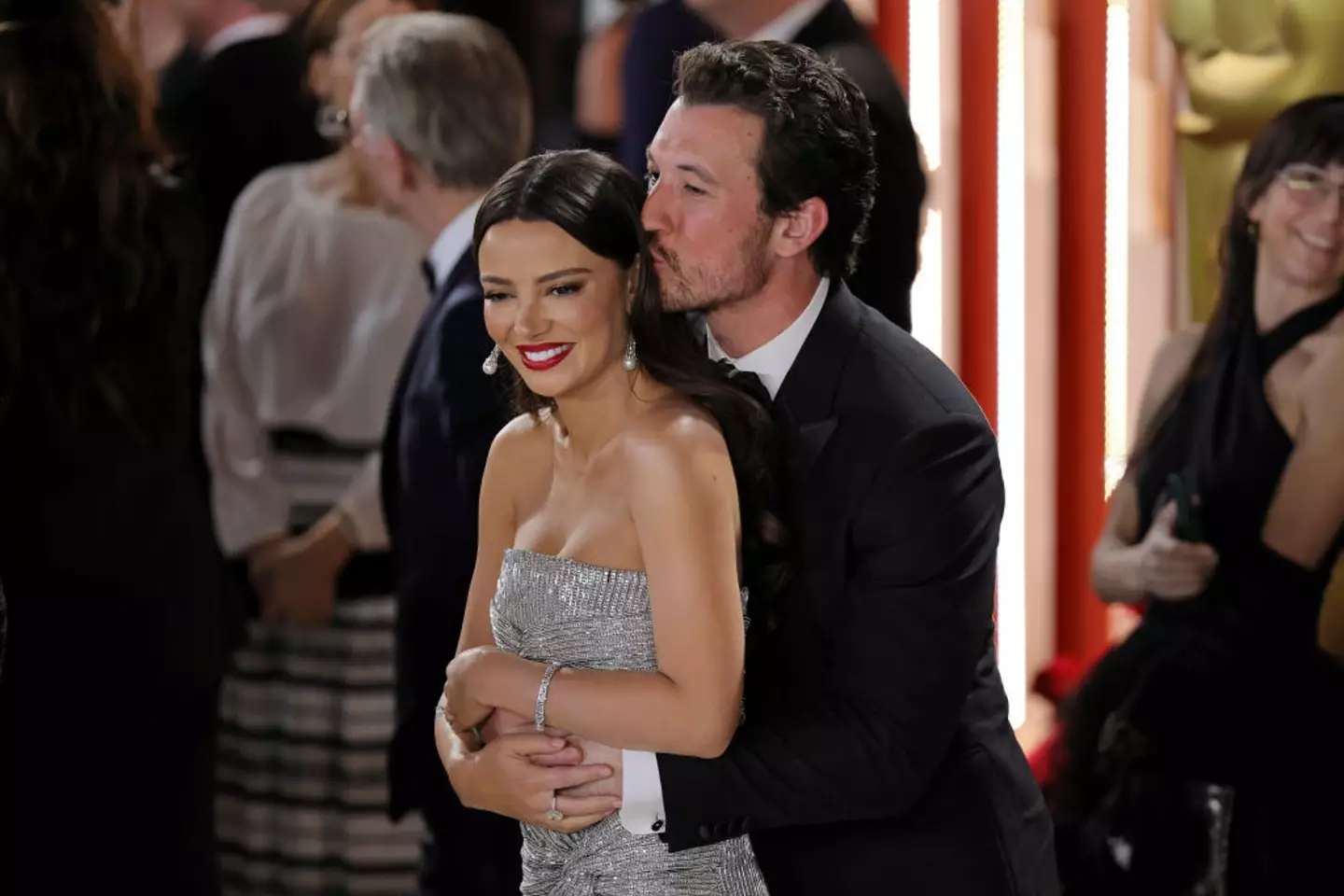 Miles Teller and Keleigh Sperry (Neilson Barnard/Getty Images)